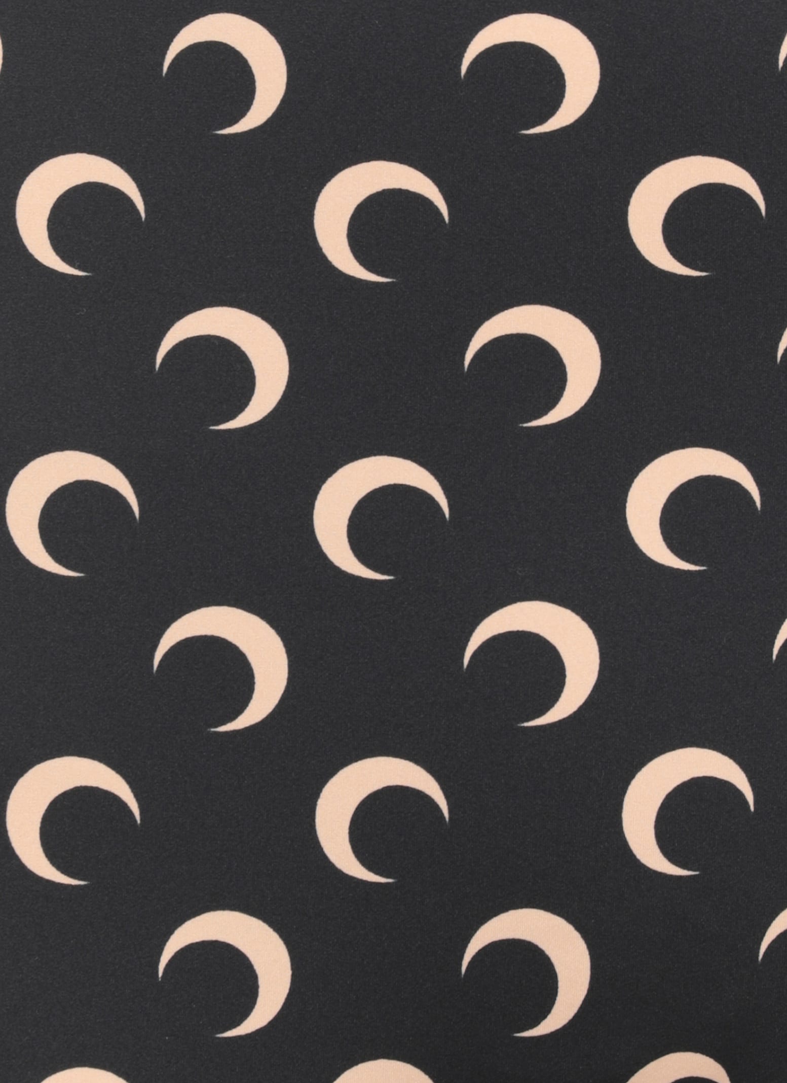 Marine Serre Black Recycled Moon Jersey Stirrup Leggings In Black