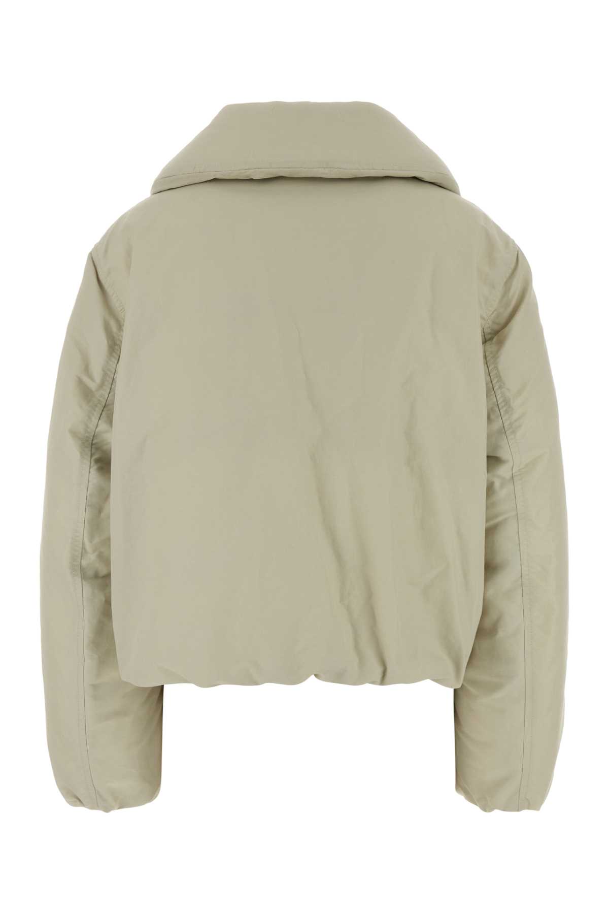Lemaire Ivory Nylon Blend Down Jacket In Green