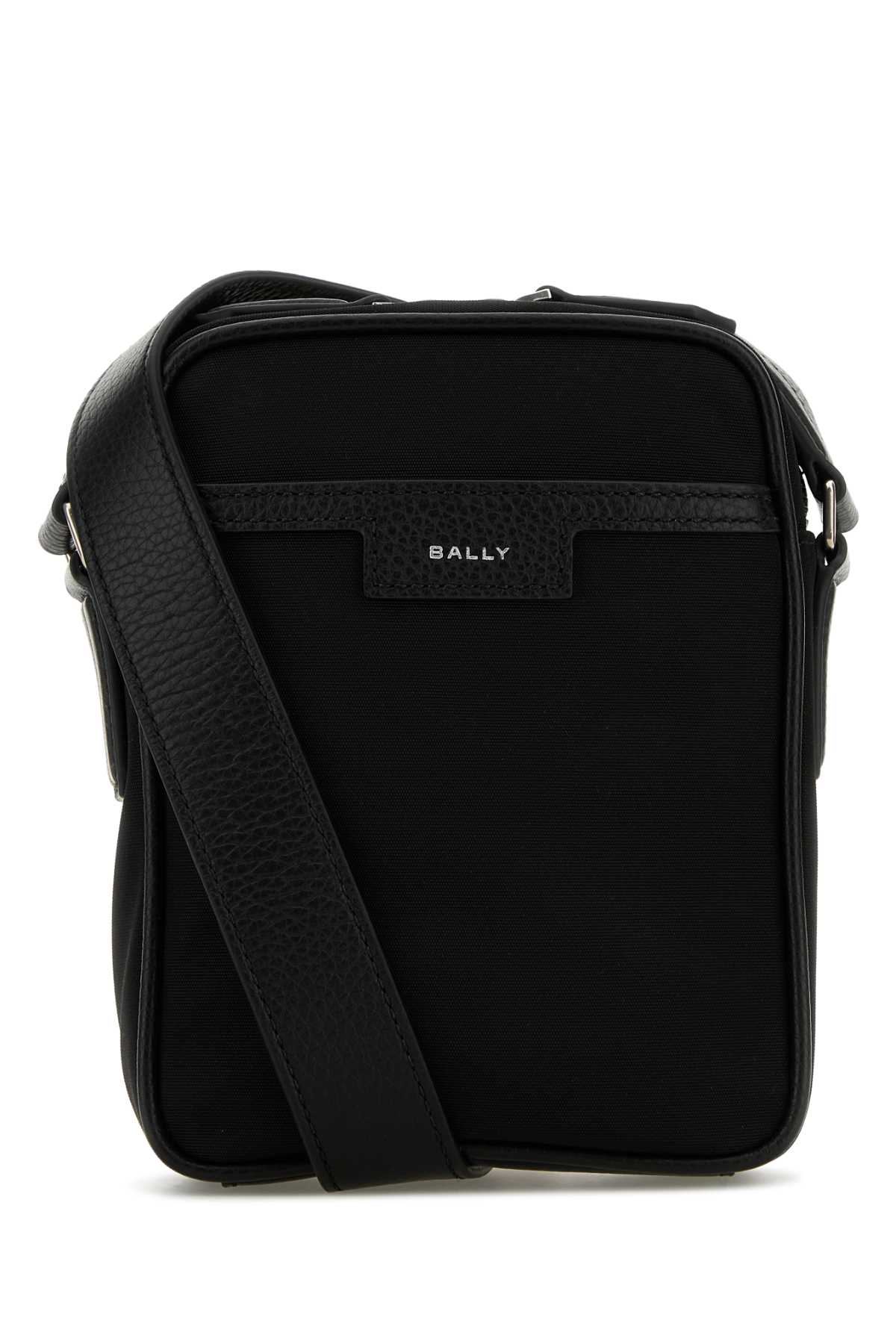 Black Canvas Code Crossbody Bag