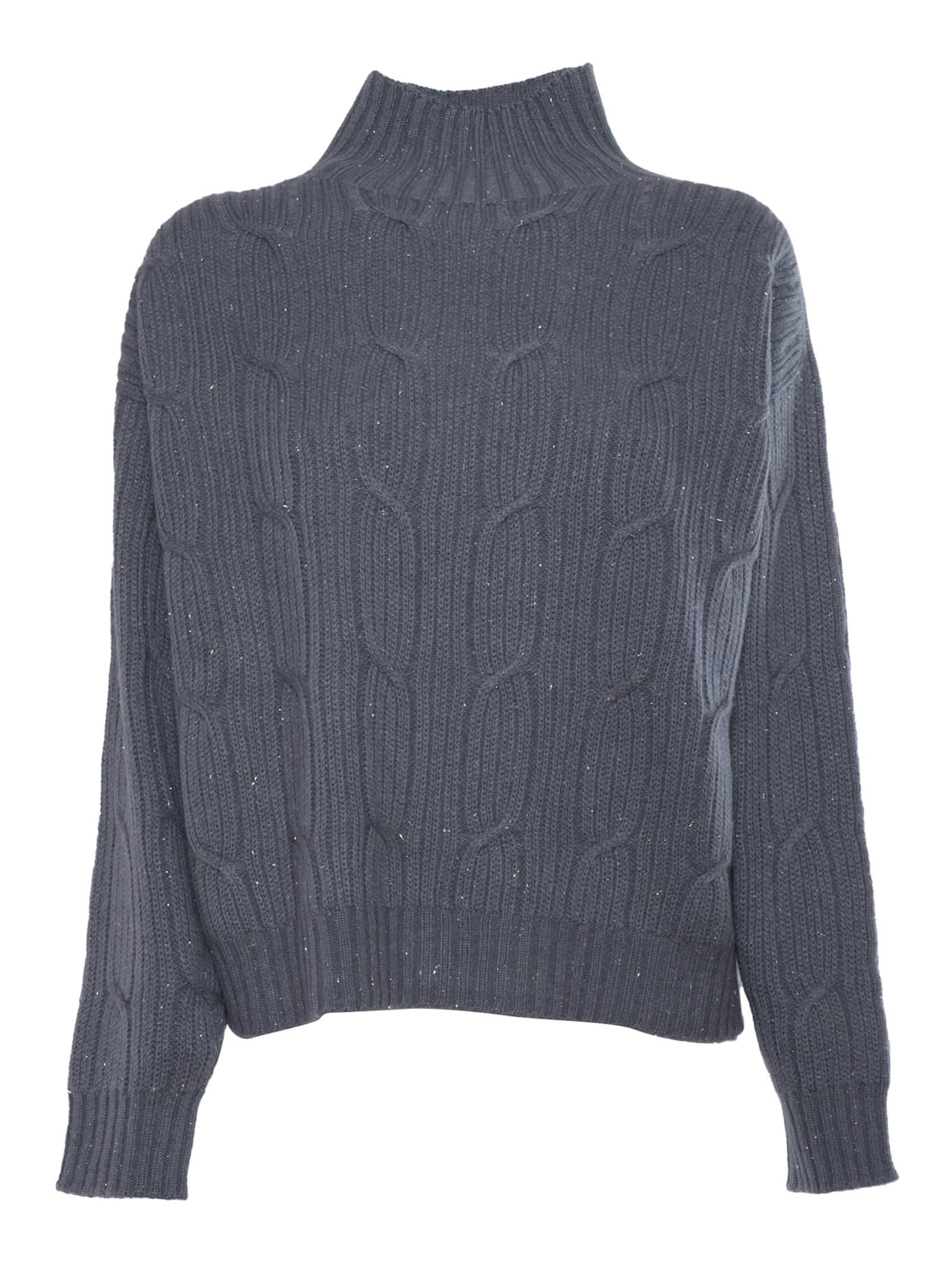 Shop Peserico Knitted Sweater In Multicolor