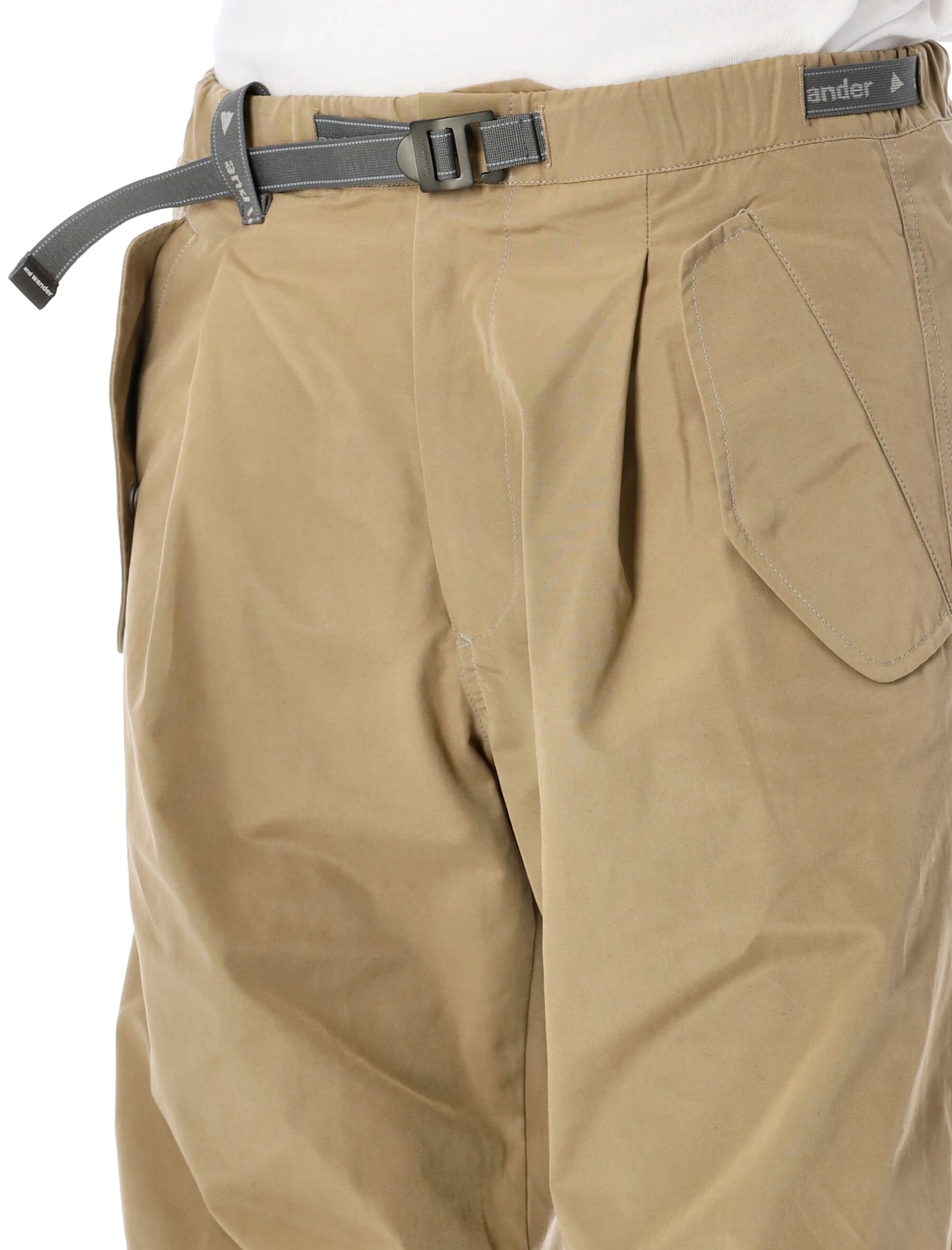 Shop And Wander 89 High Loft Cloth Pants In Beige