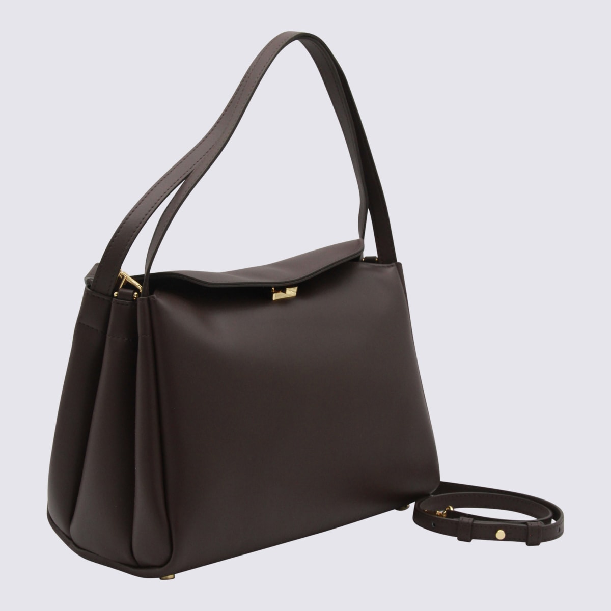 Themoirè Brown Eudora Shoulder Bag In Black