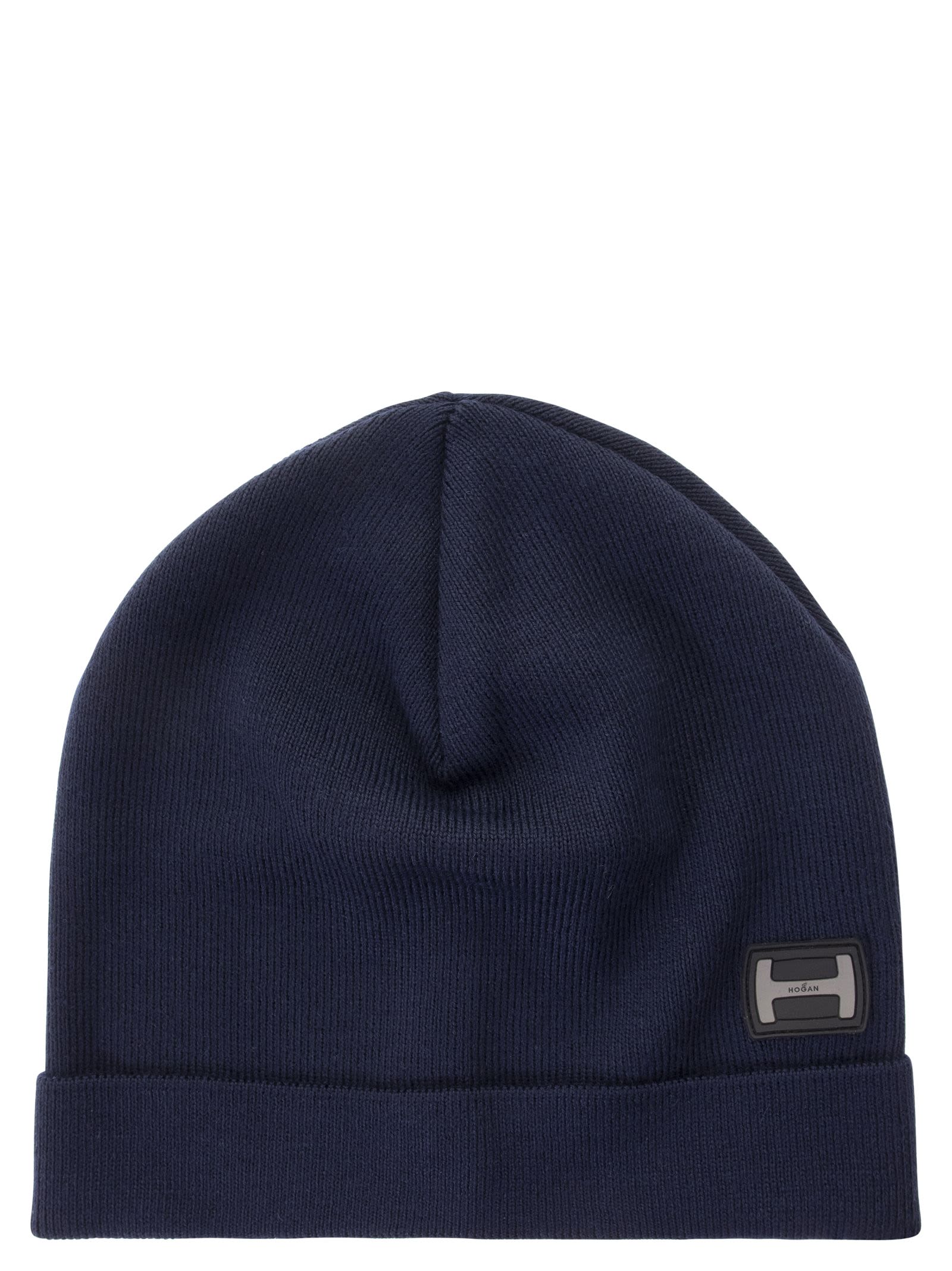 Shop Hogan Wool-blend Hat In Blue