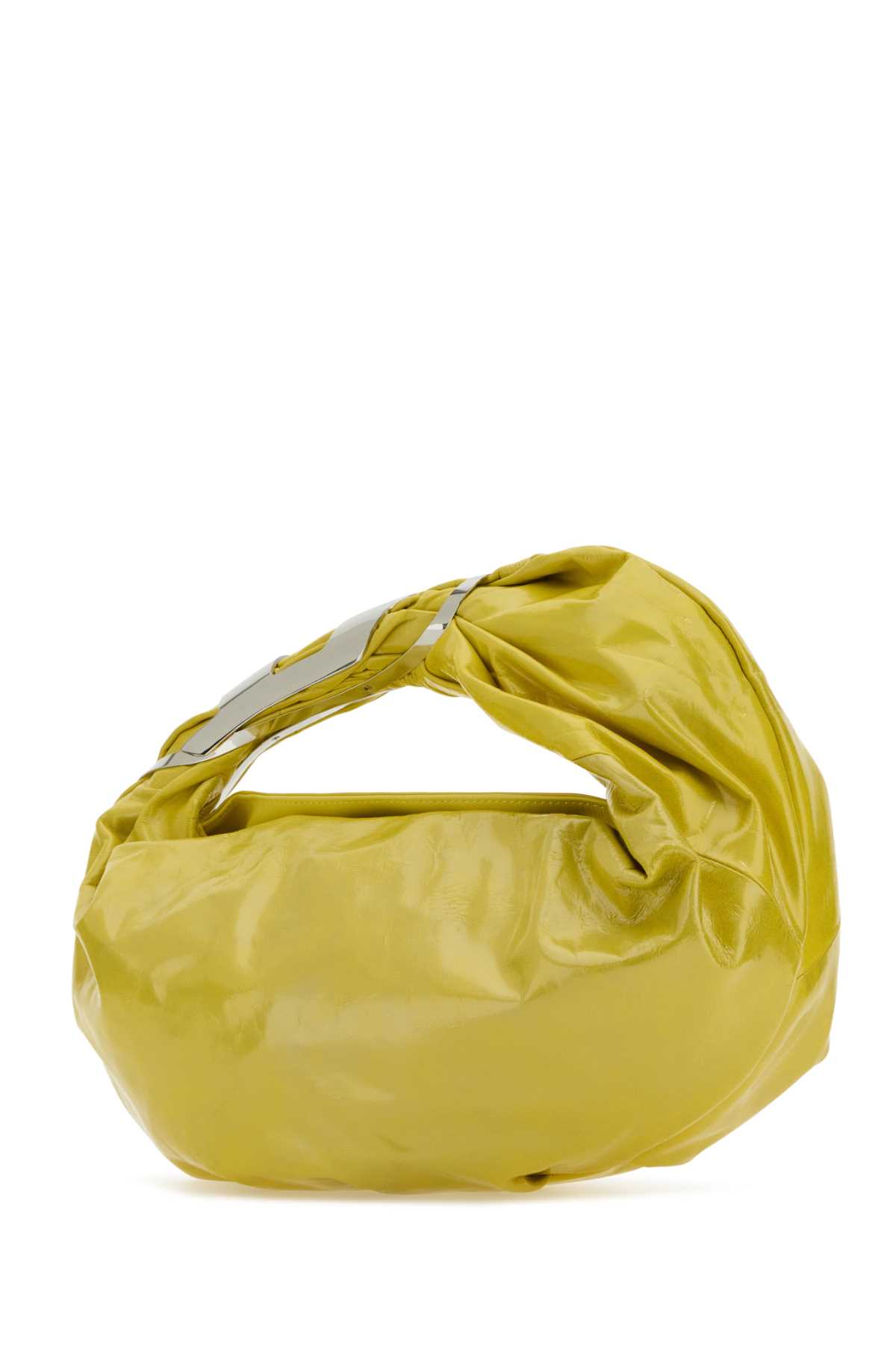 Shop Diesel Yellow Leather Grab-d Hobo Shopping Bag In H6309