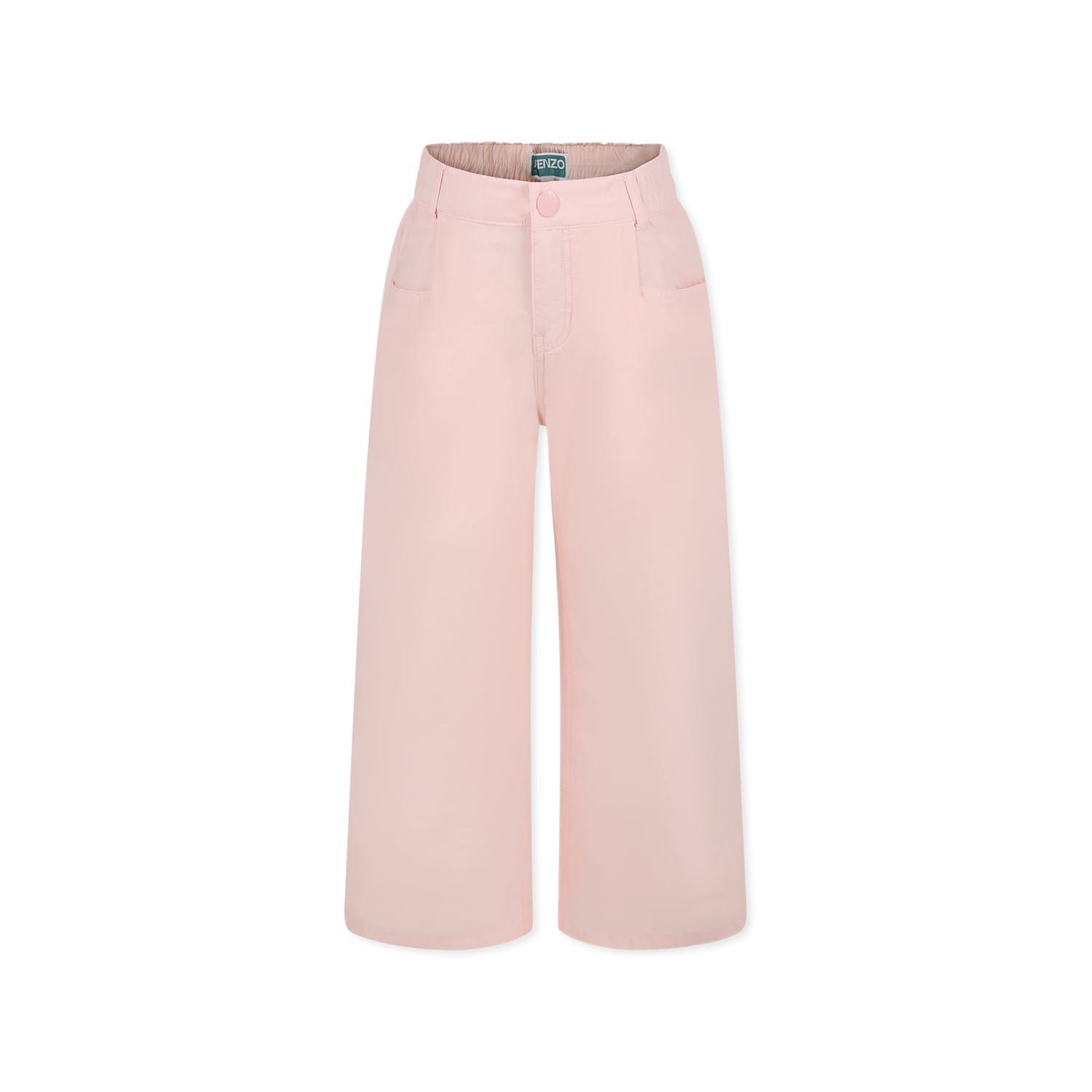 Kenzo Belt-loop Casual Pants In Pink