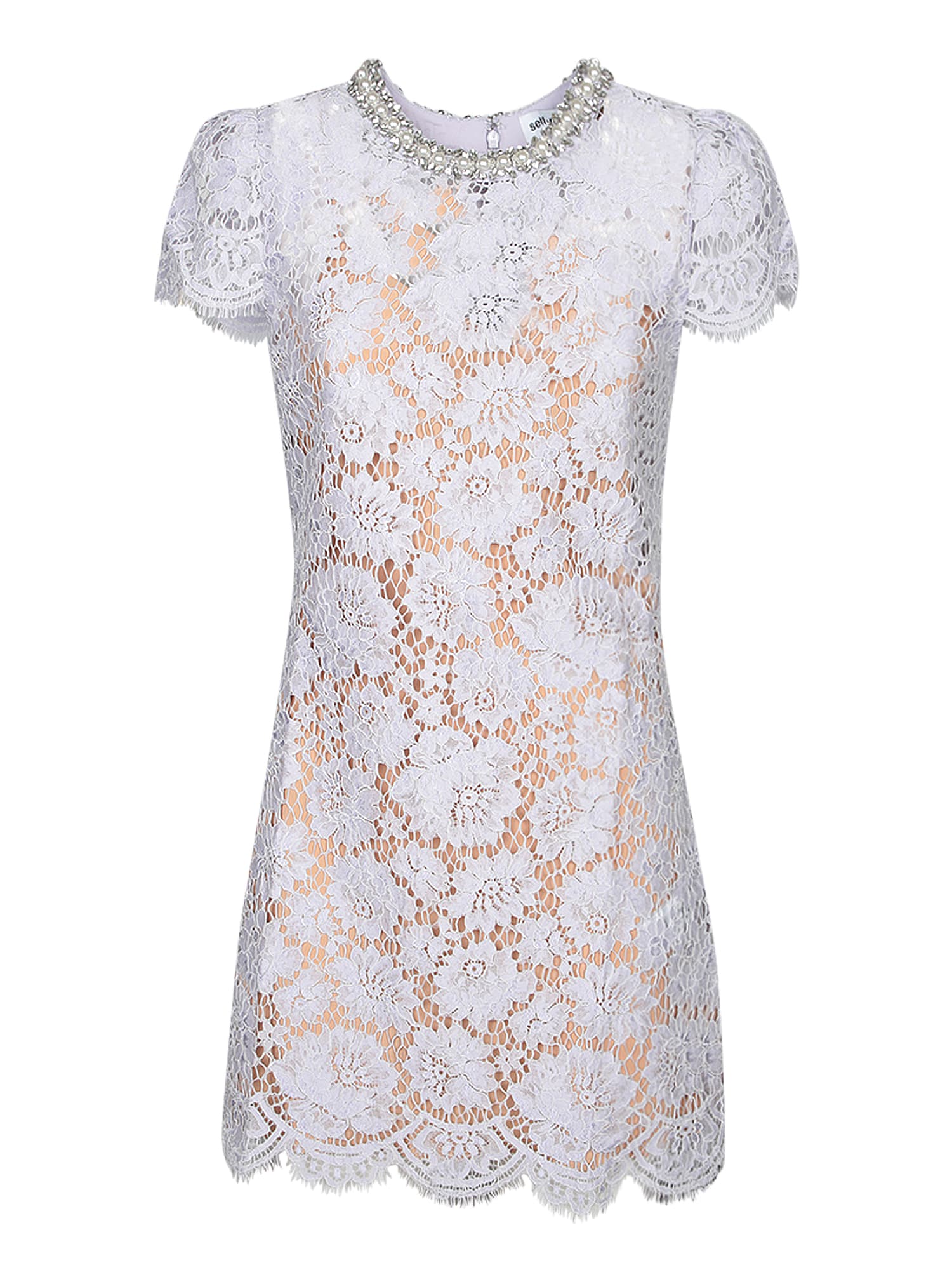 Self-portrait Floral Lace Mini Dress