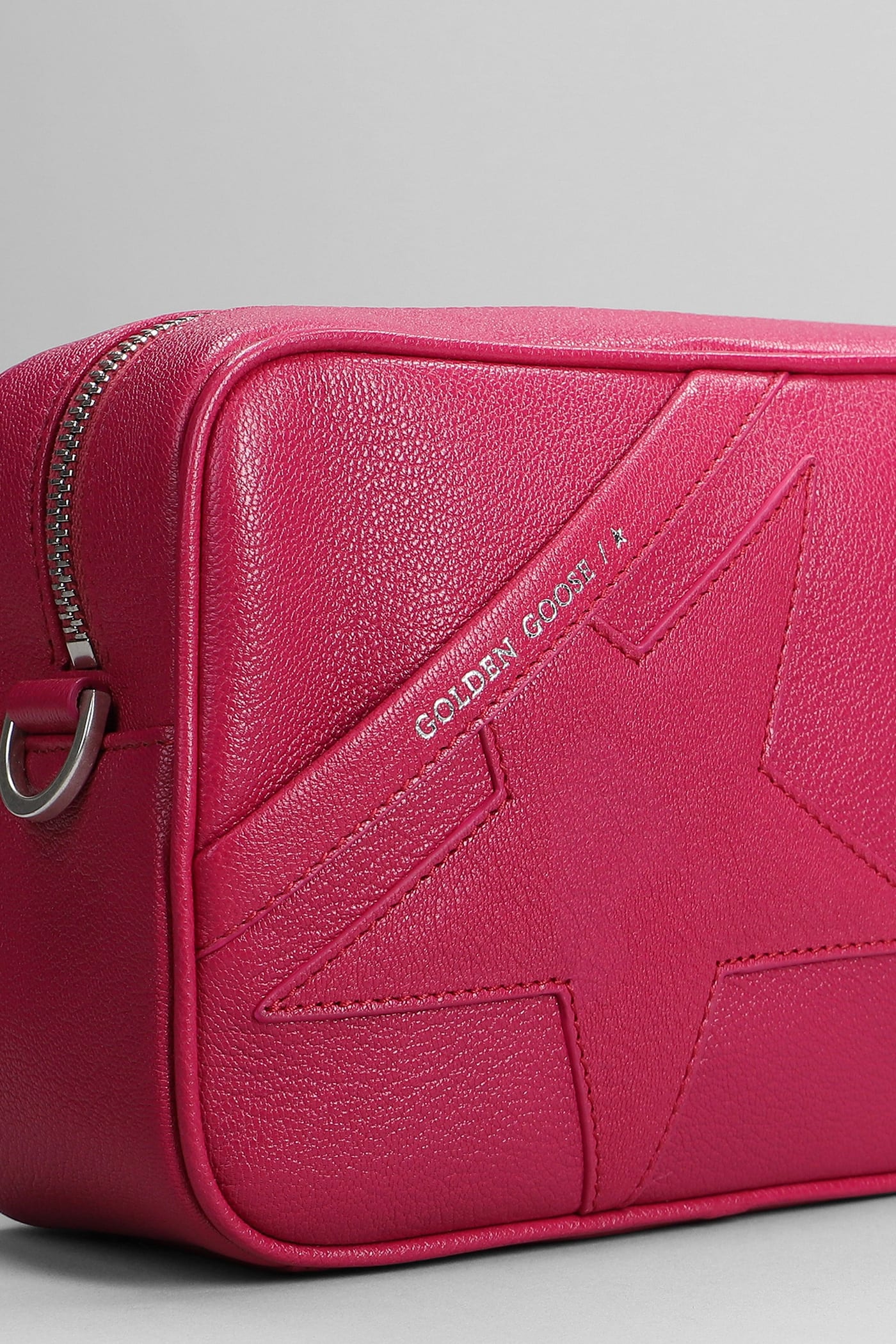 Shop Golden Goose Shoulder Bag In Fuxia Leather