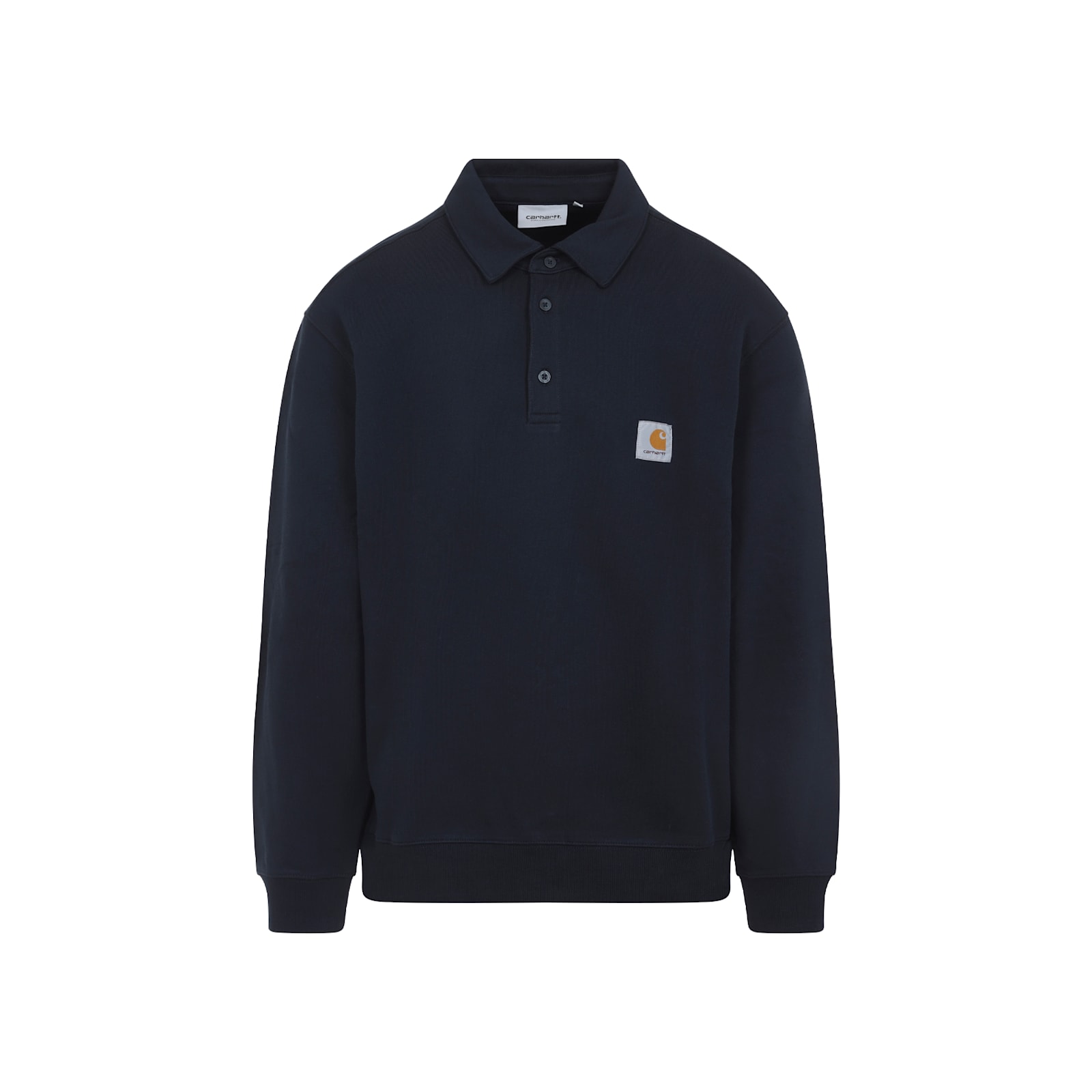 Carhartt Work In Progress French Terry Polo Sweatshirt In Blue