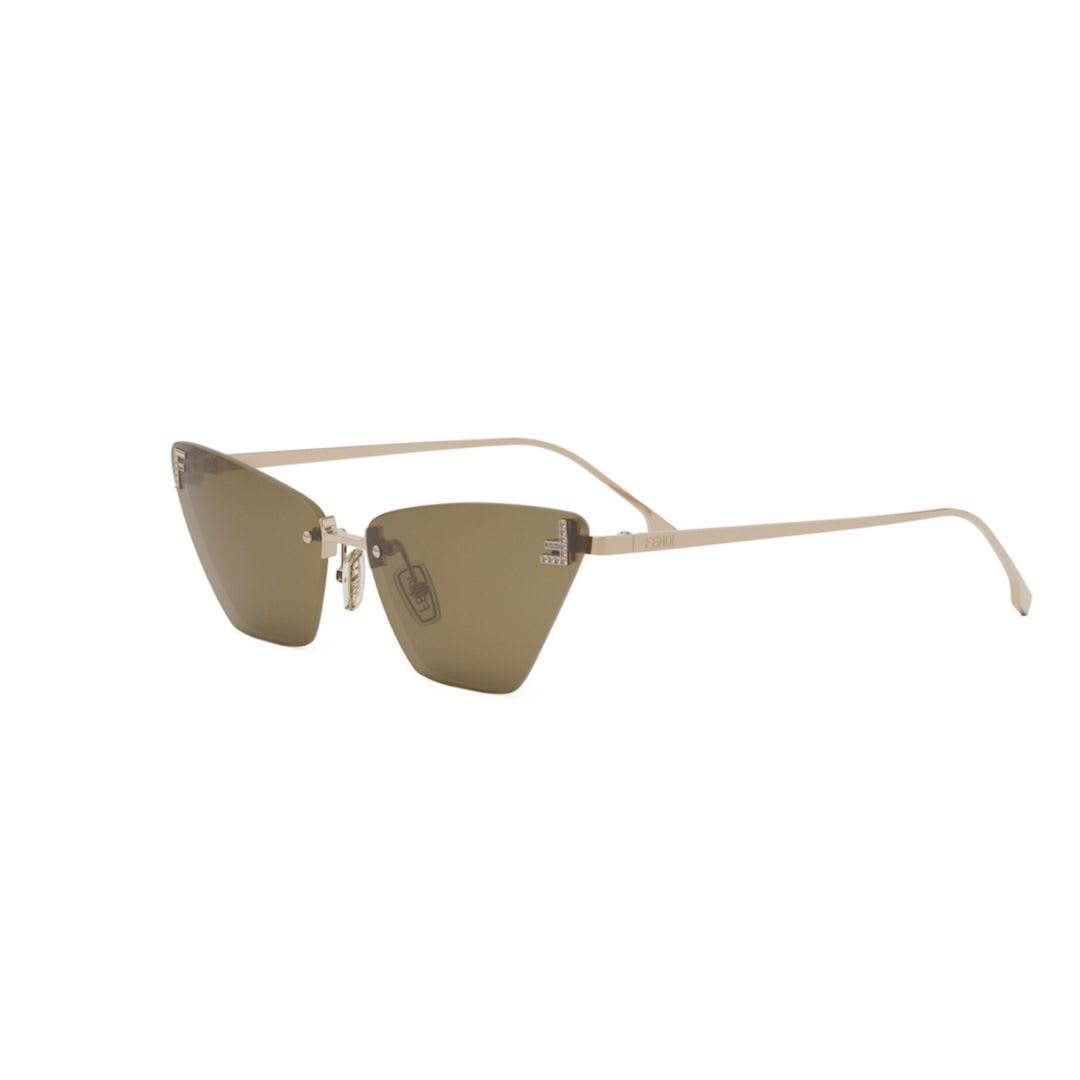 Fendi First Crystal Sunglasses In 28e - Rose