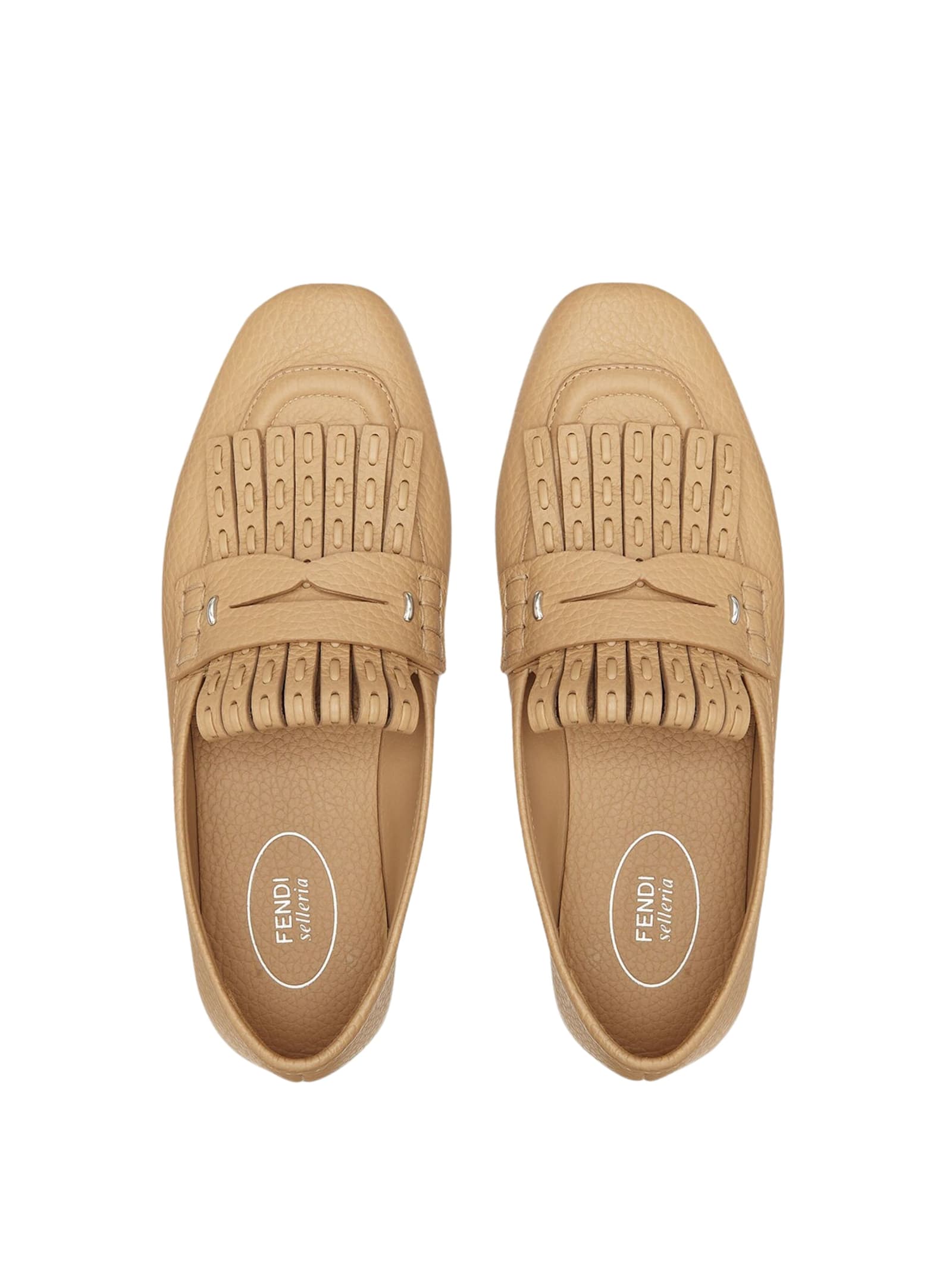 Fendi Selleria Loafer In Neutral