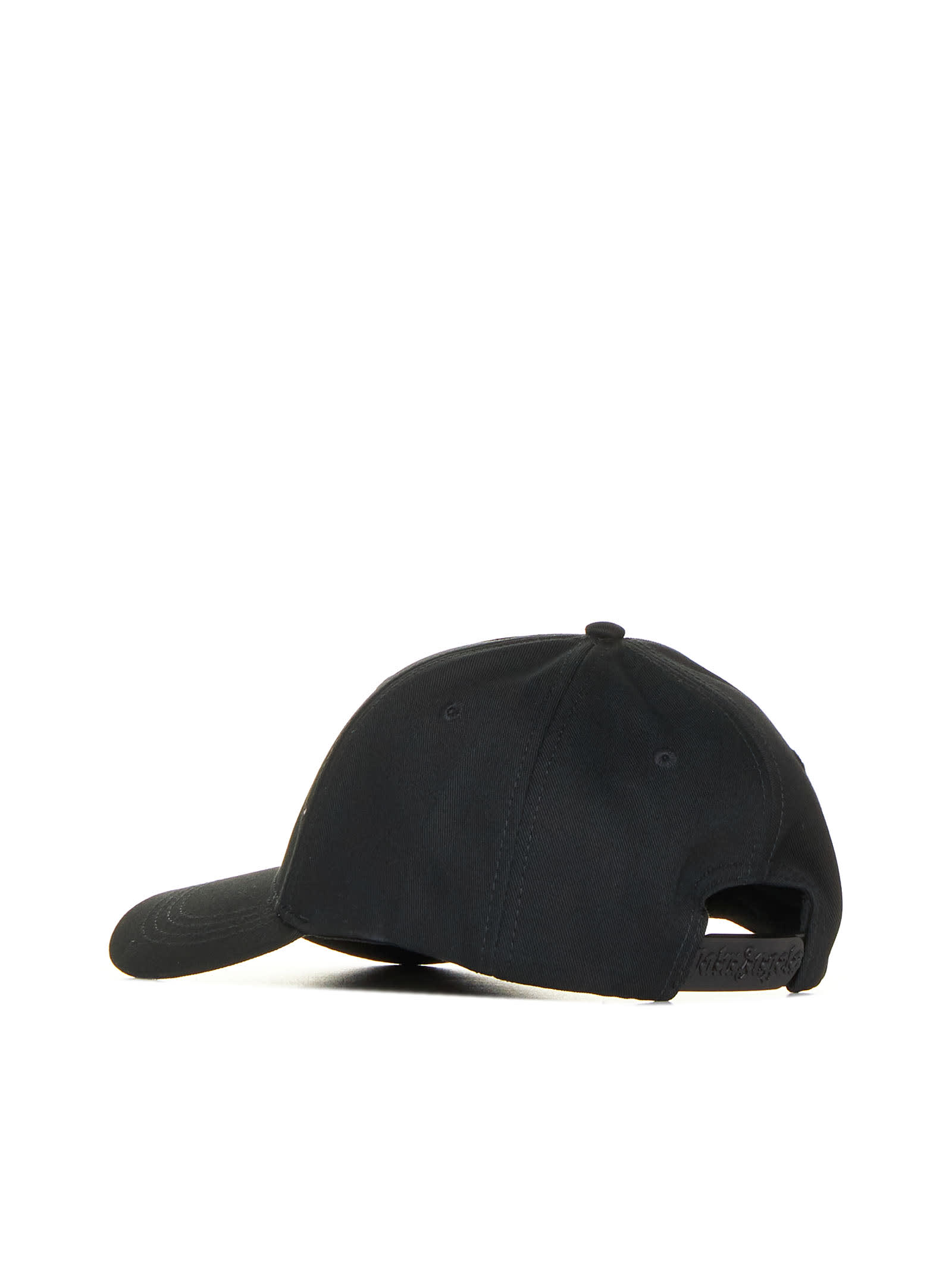 Shop Palm Angels Hat In Black Off White