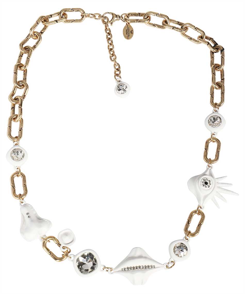 Weekend Max Mara Chain-link Charm Necklace In Gold