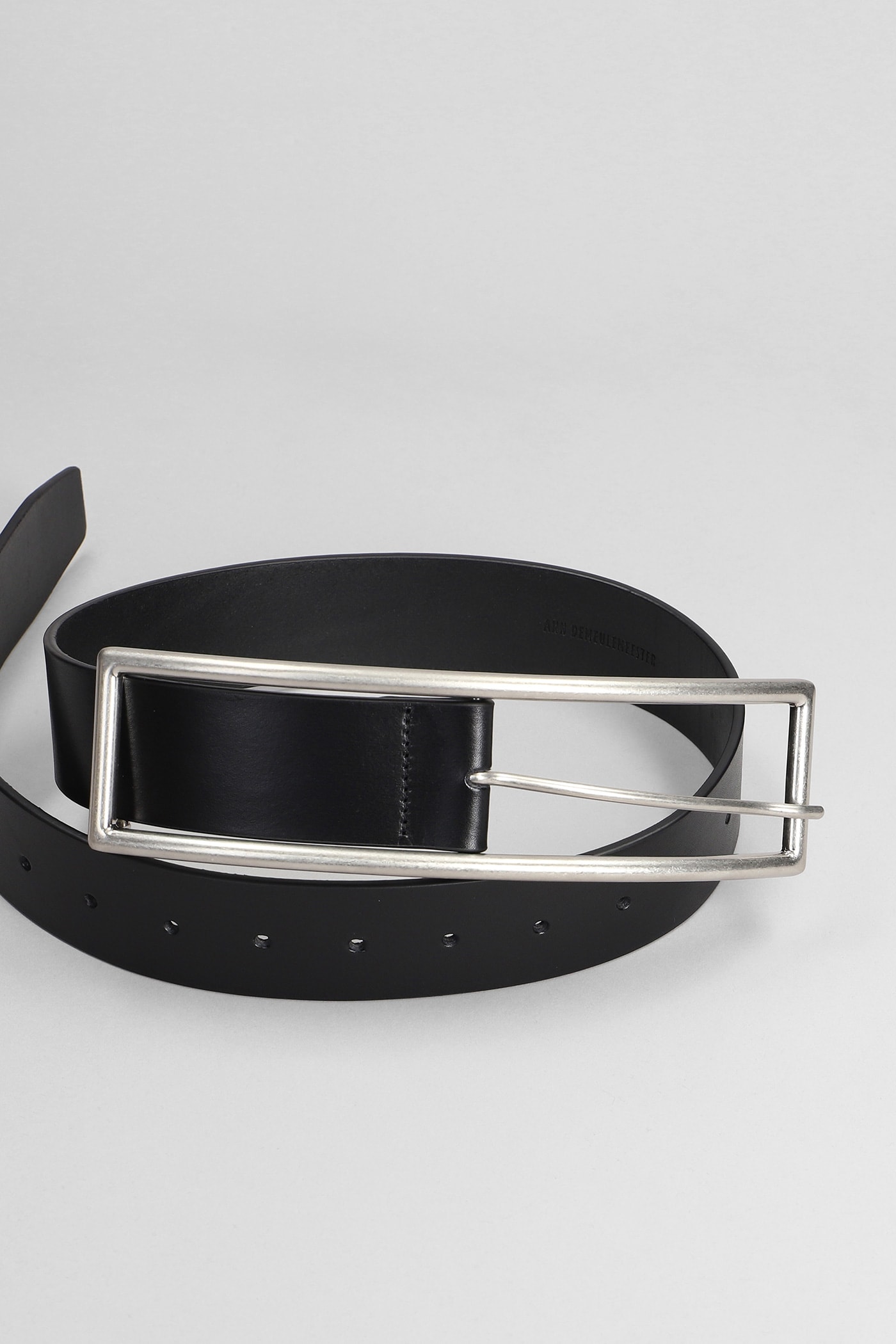 Shop Ann Demeulemeester Belts In Black Leather