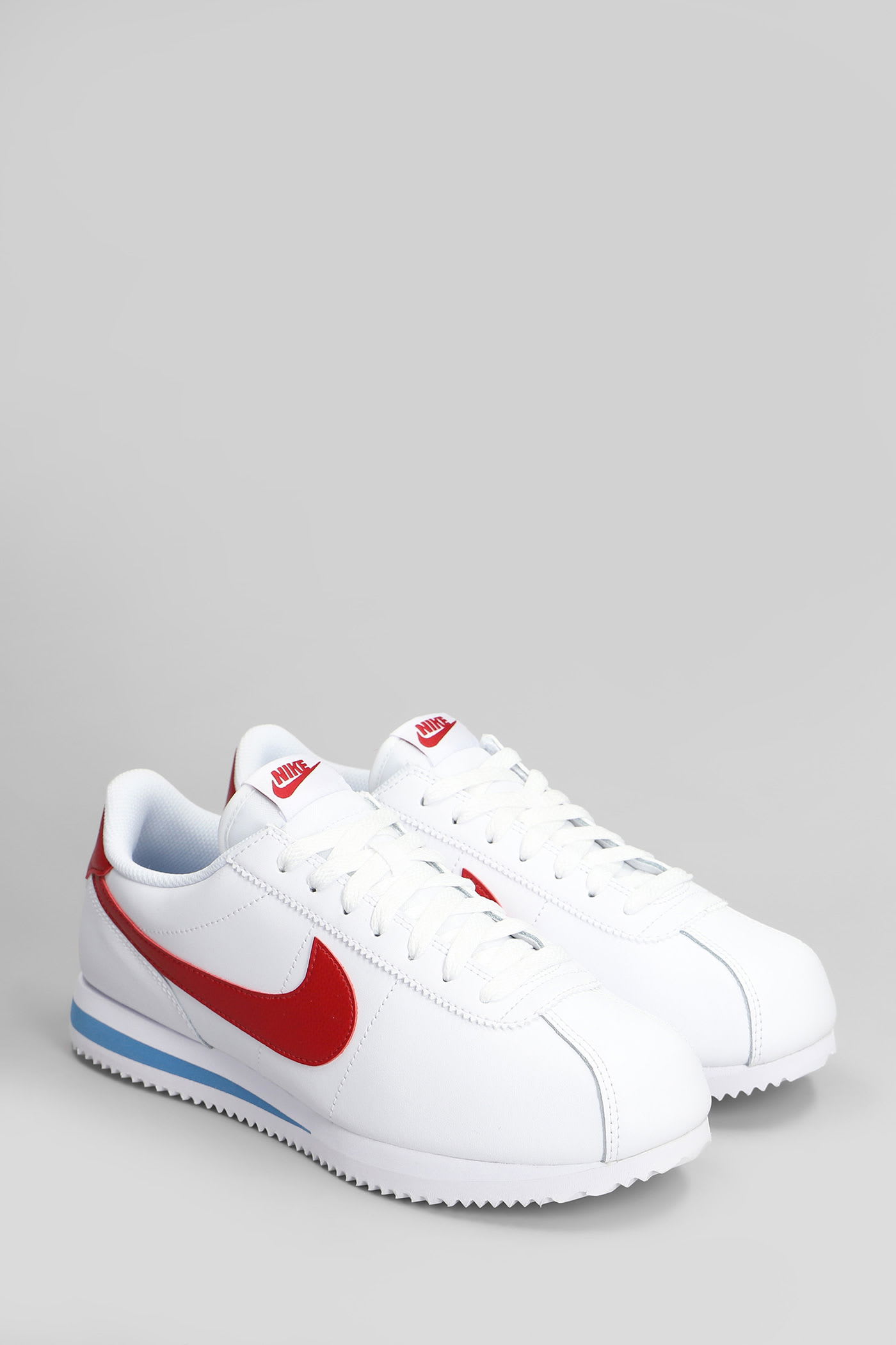 Nike Men's Low Shoe Cortez White/varsity Red/varsity Blue In White