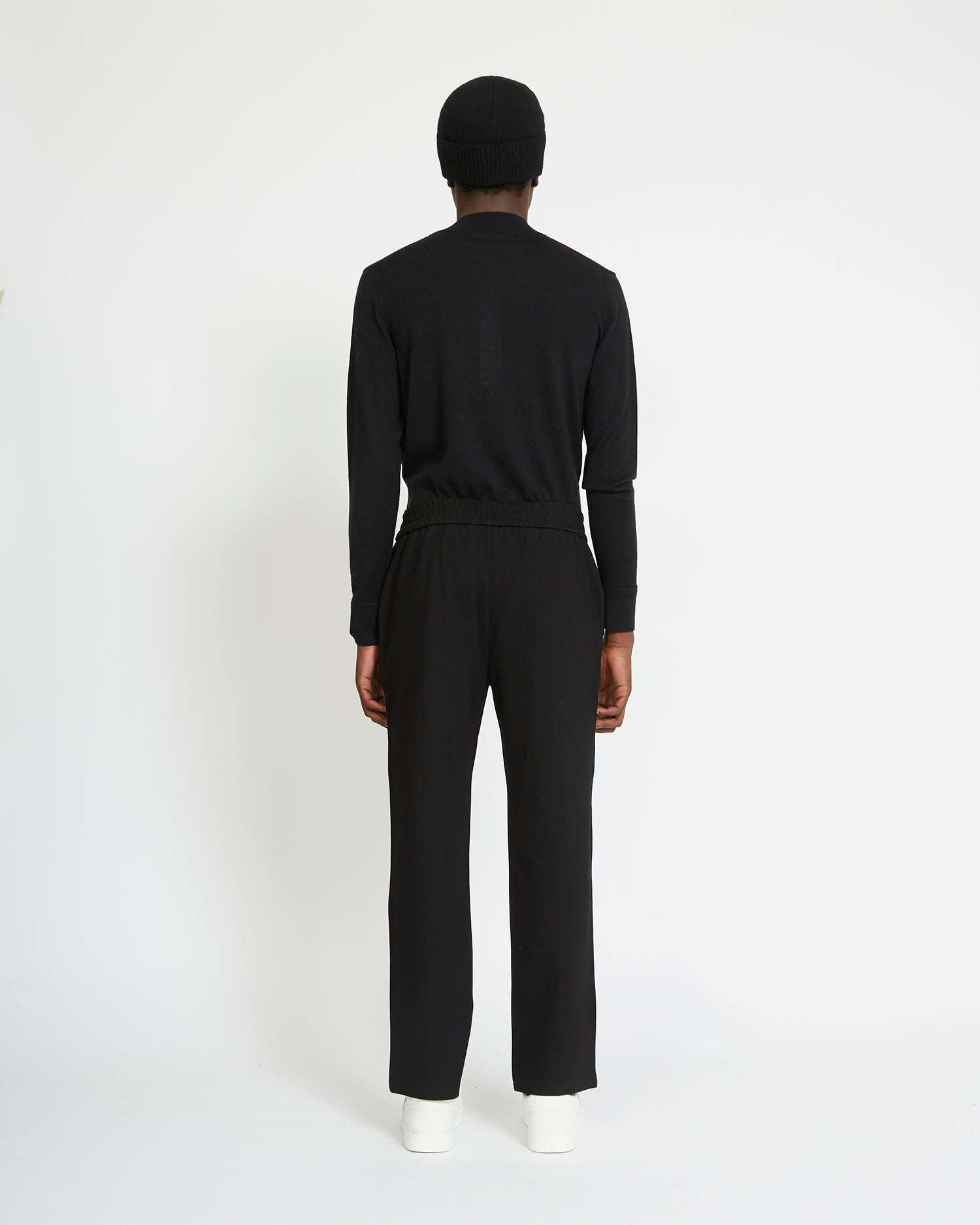 Shop John Richmond Trousers With Logo On The Front In Nero