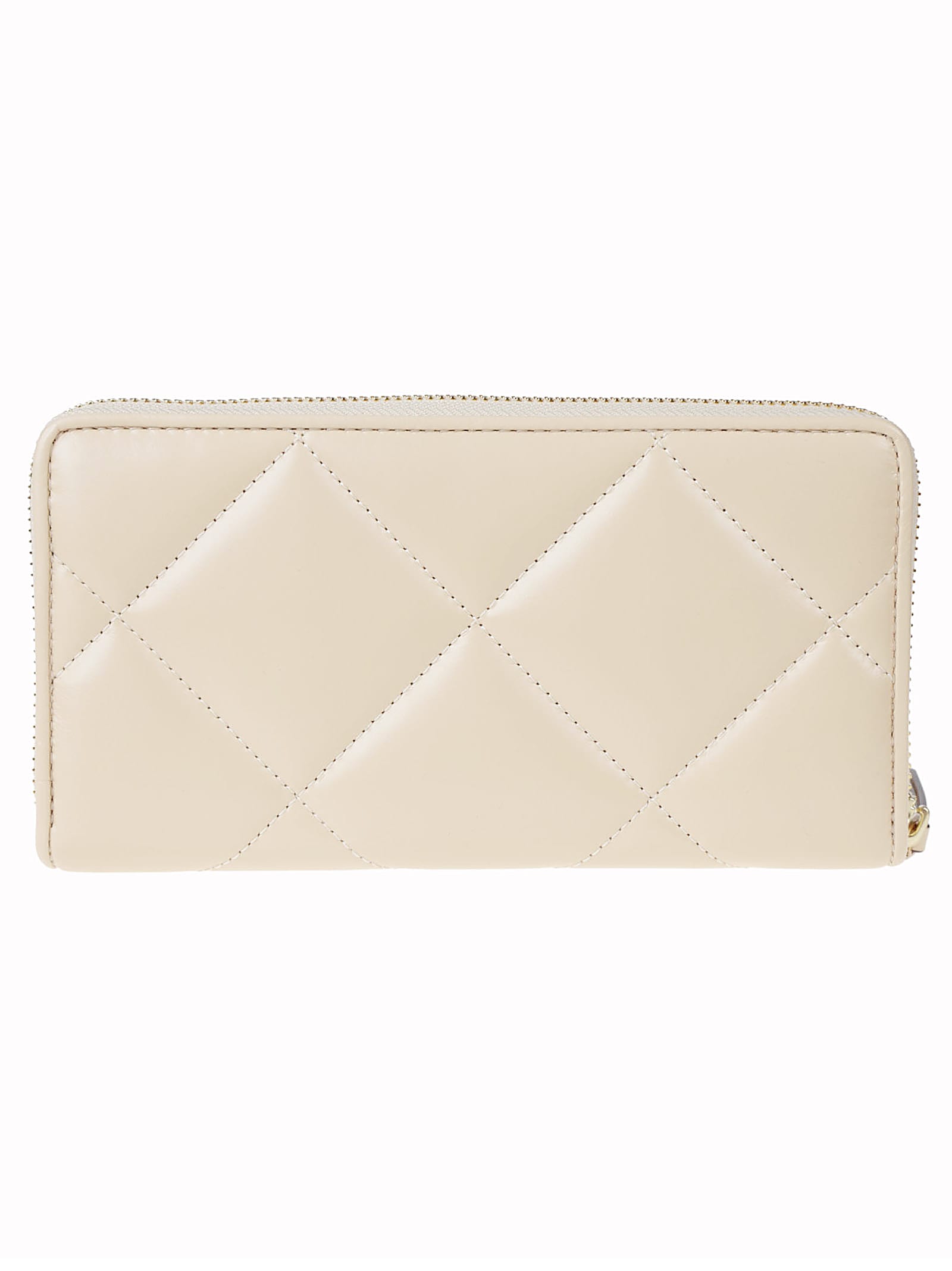 Tory Burch Kira Diamond Continental Wallet In White