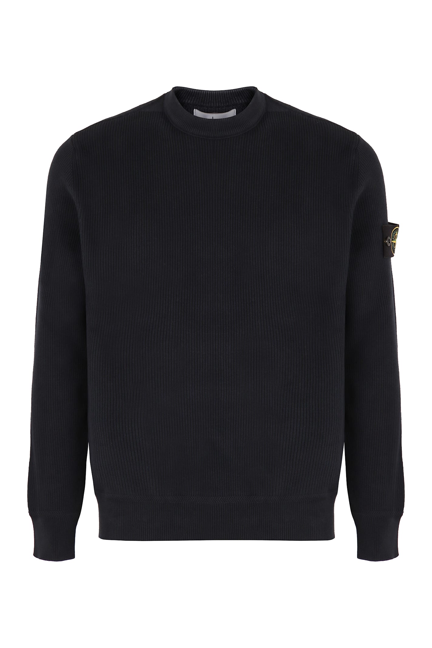 Stone Island Cotton Sweatshirt In Blue
