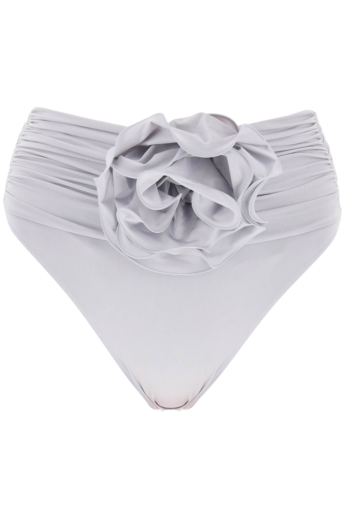 High-waisted Bikini Briefs With Flower Clip