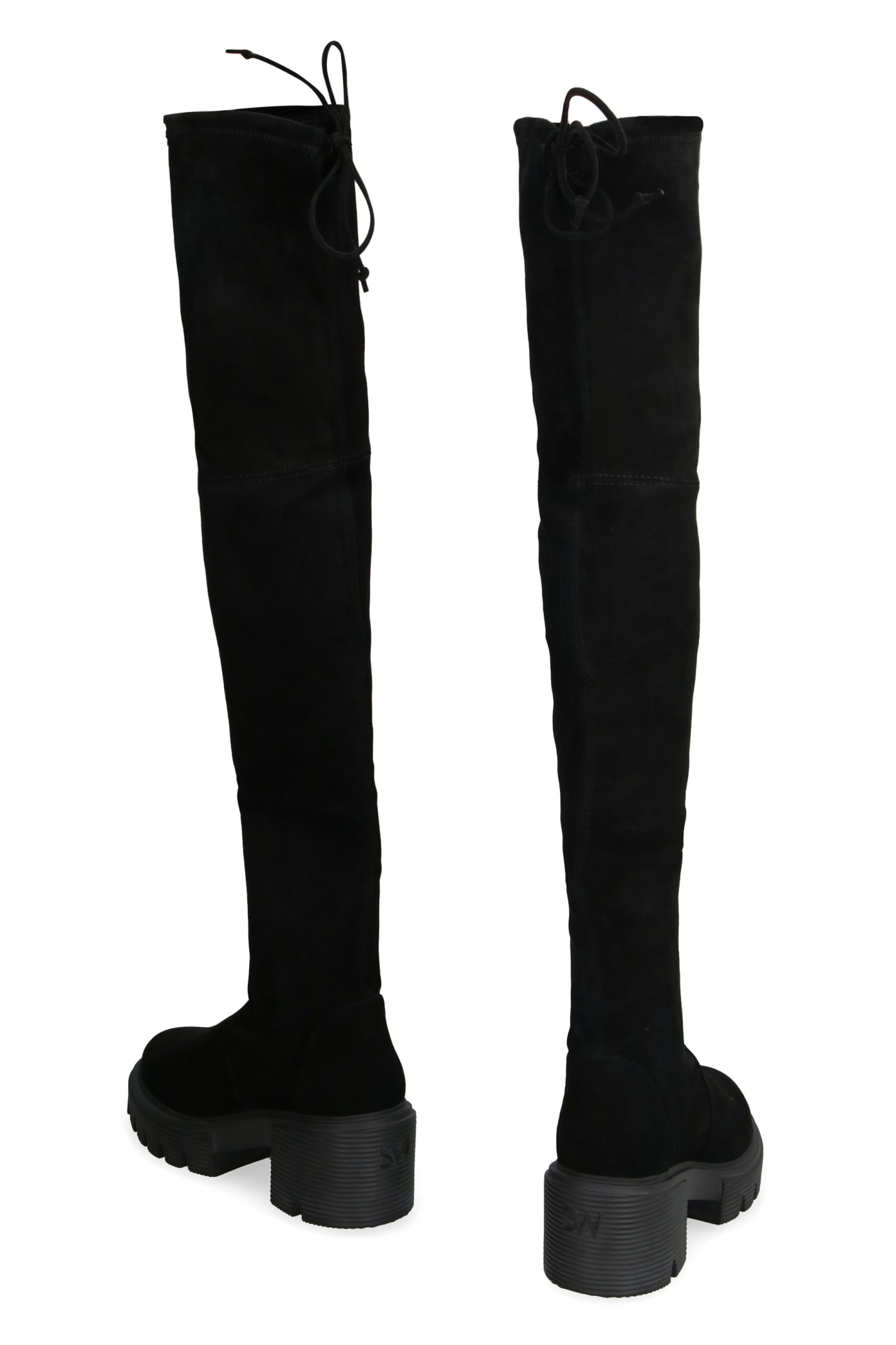 Shop Stuart Weitzman Soholand Over-the-knee Boots In Black