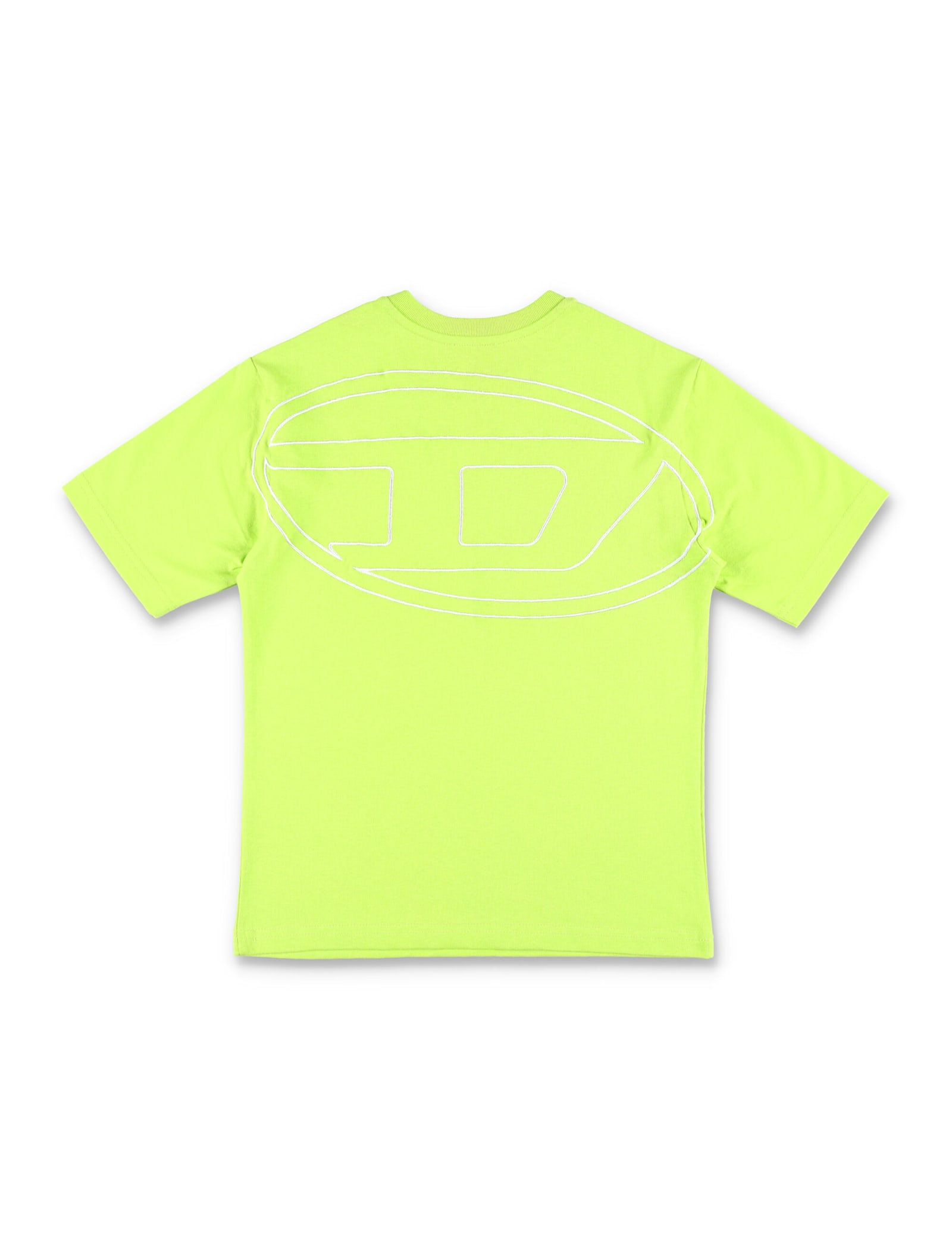 Diesel Kid - Tboggymegovald Over T-shirt In Lime