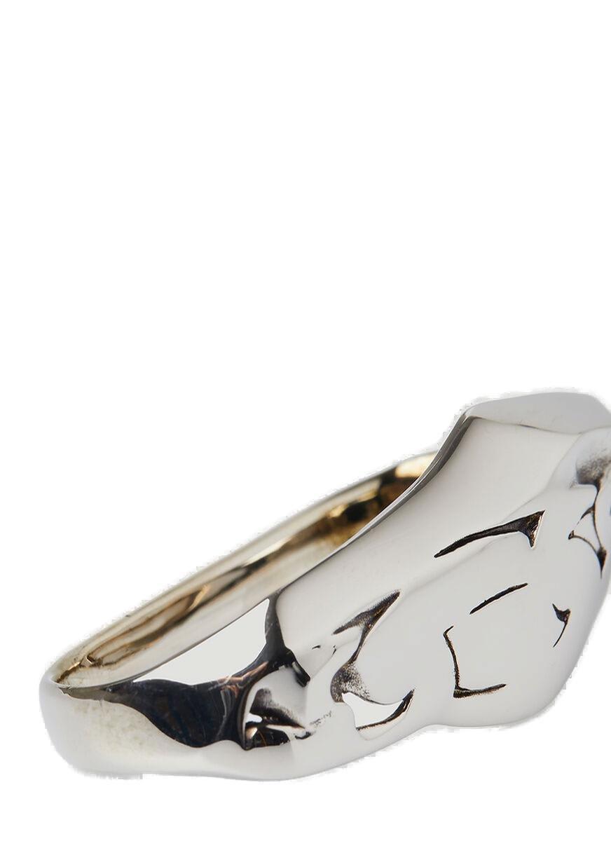 Asymmetric Cut-out Detailed Ring