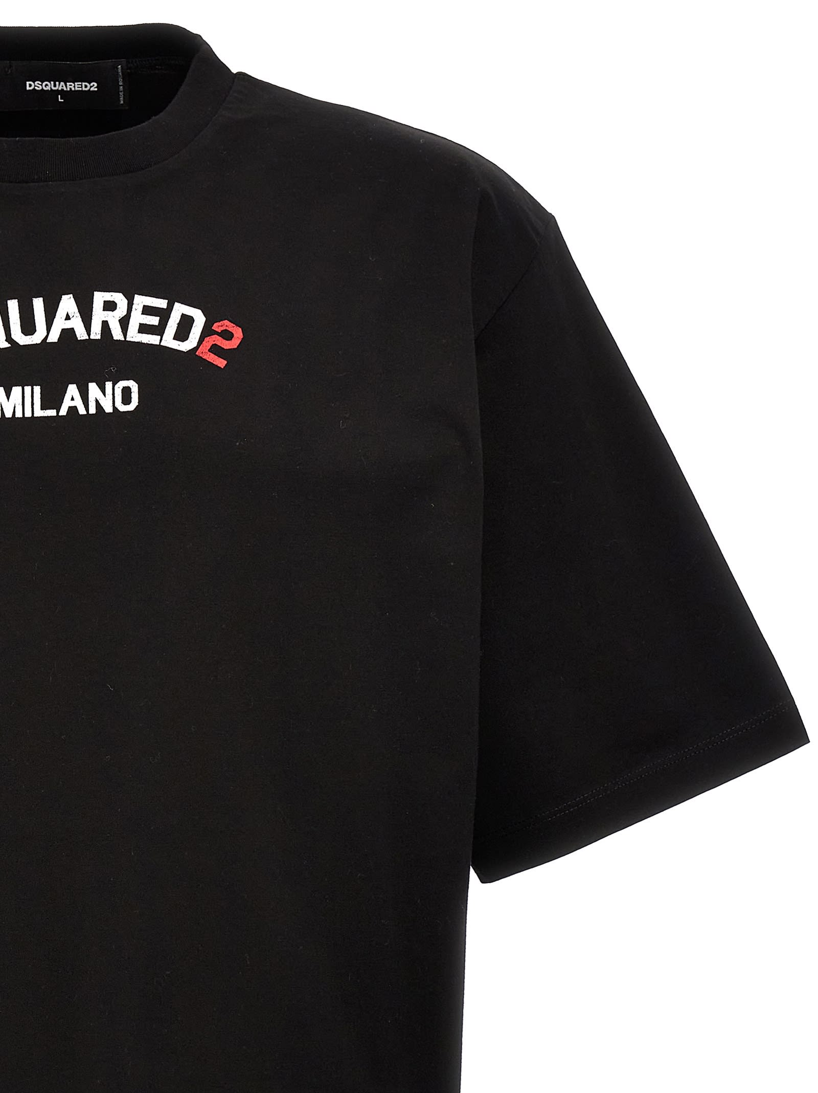 Shop Dsquared2 Logo T-shirt In Black