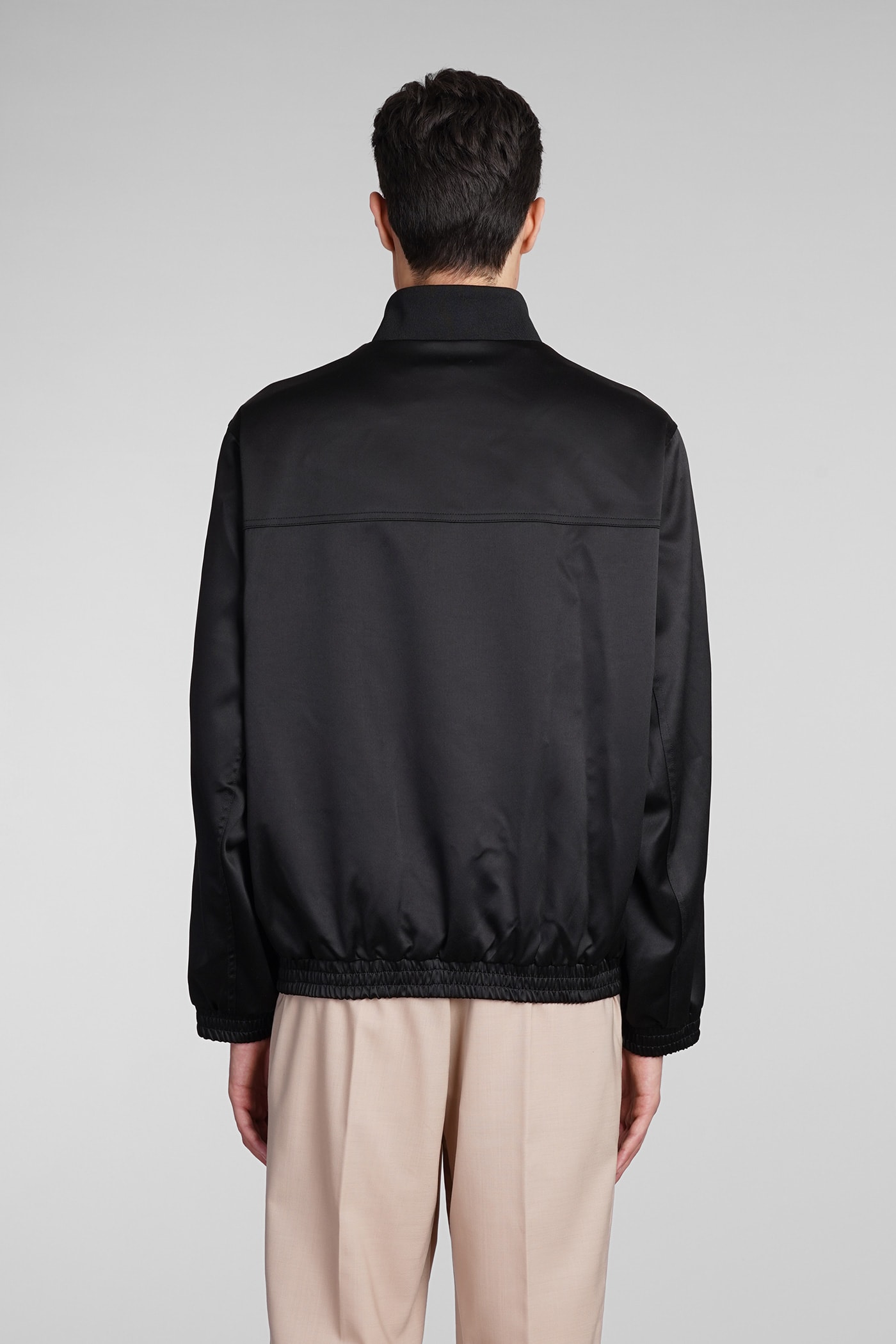 Shop Neil Barrett Casual Jacket In Black Polyester