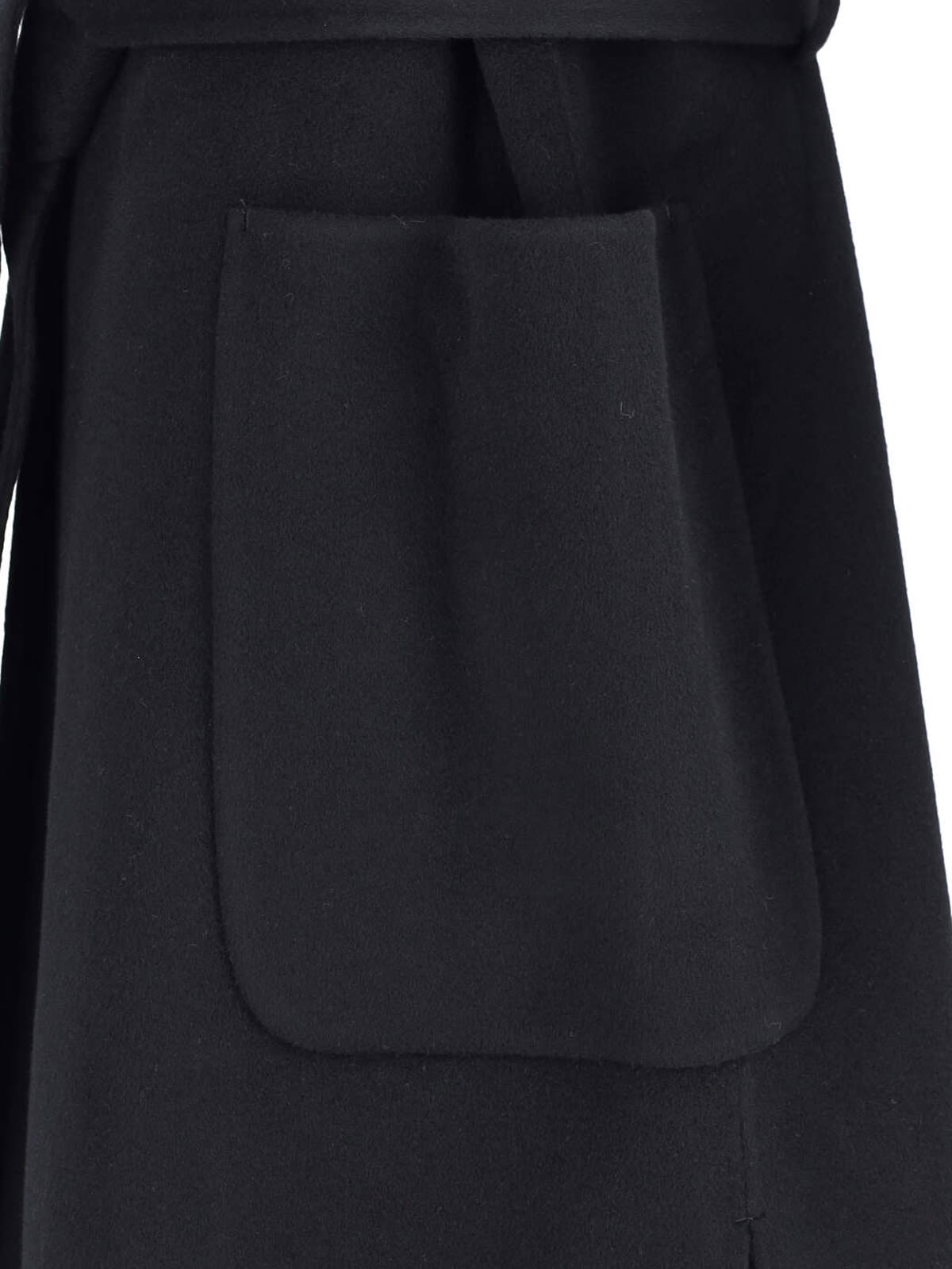 Shop Ivy & Oak Clarissa Sheath Coat In Black