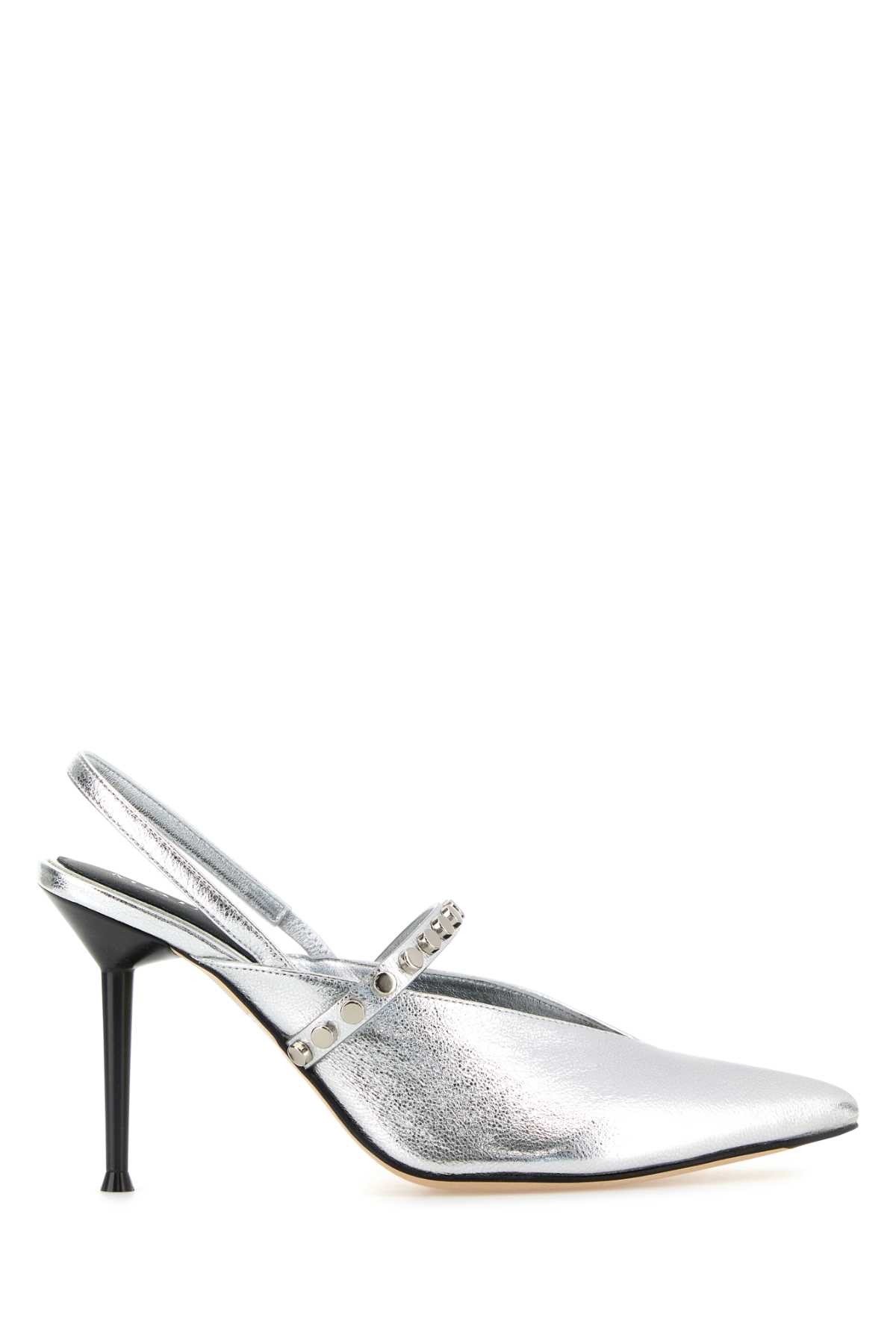 Silver Leather Revel Pumps