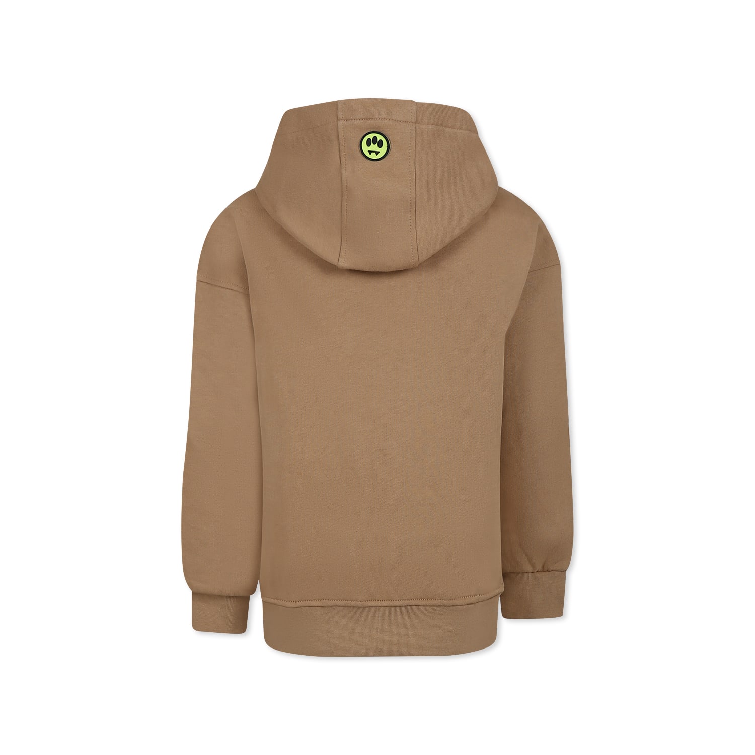 Barrow Beige Sweatshirt For Kids With Smiley In Beige