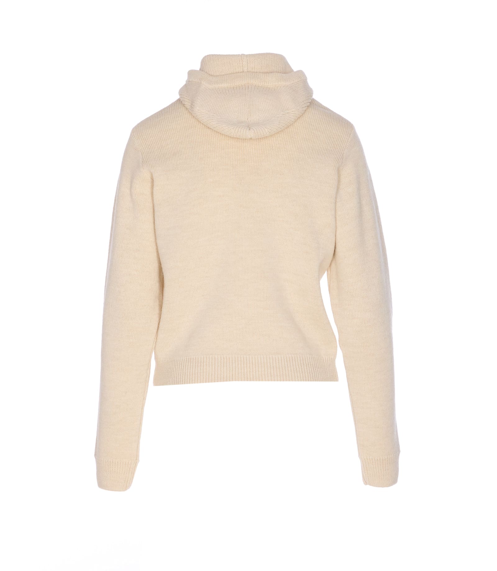 Lemaire Hooded Sweater In Brown