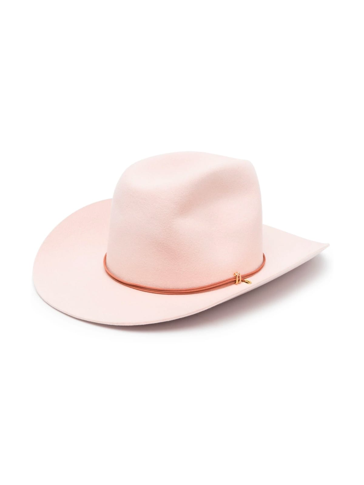 Shop Van Palma Ezra Wool Hat In Baby Pink