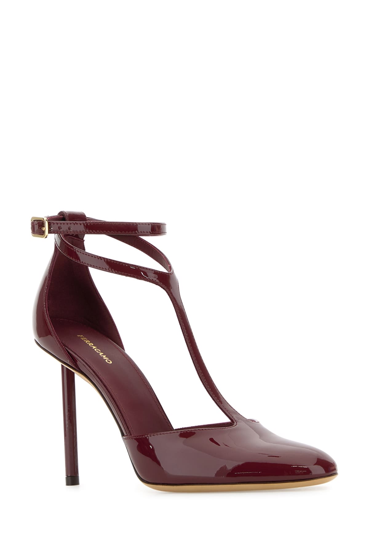 Shop Ferragamo Lysandra 95 In Borgogna