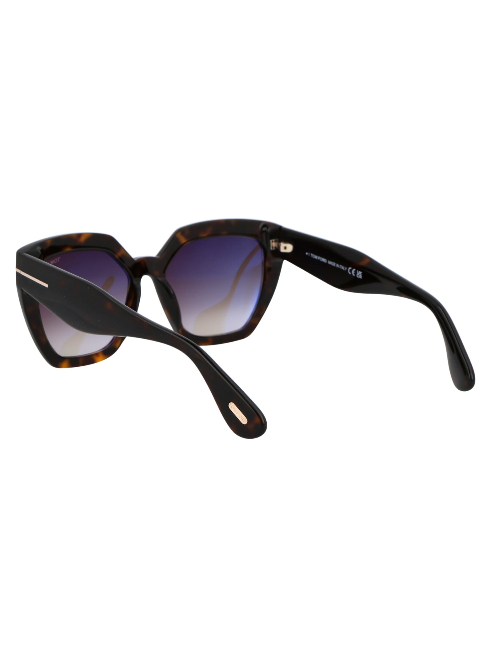 Shop Tom Ford Phoebe Sunglasses In 52k Avana Scura / Roviex Grad