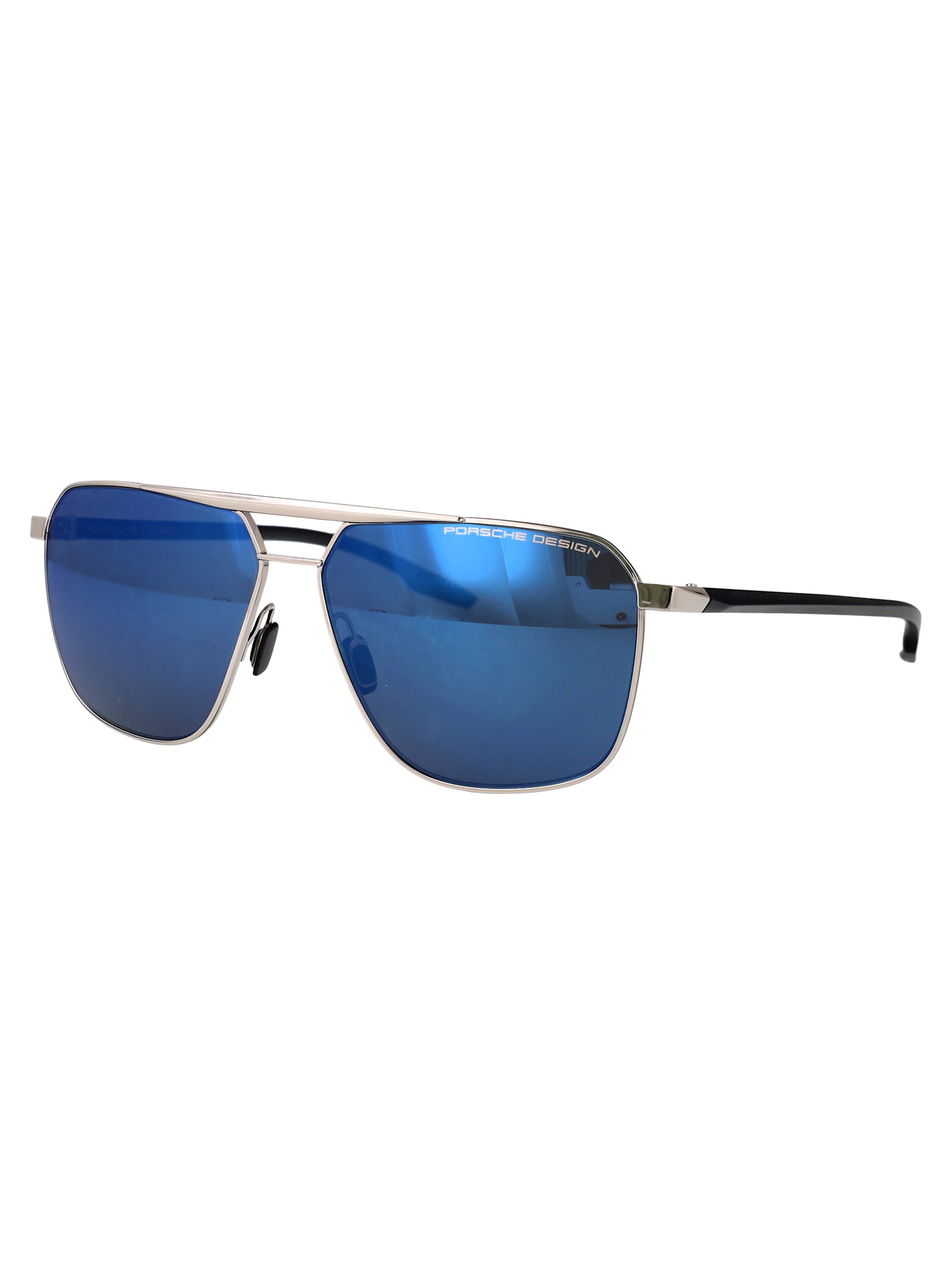 Porsche Design Square Frame Sunglasses In Palladium