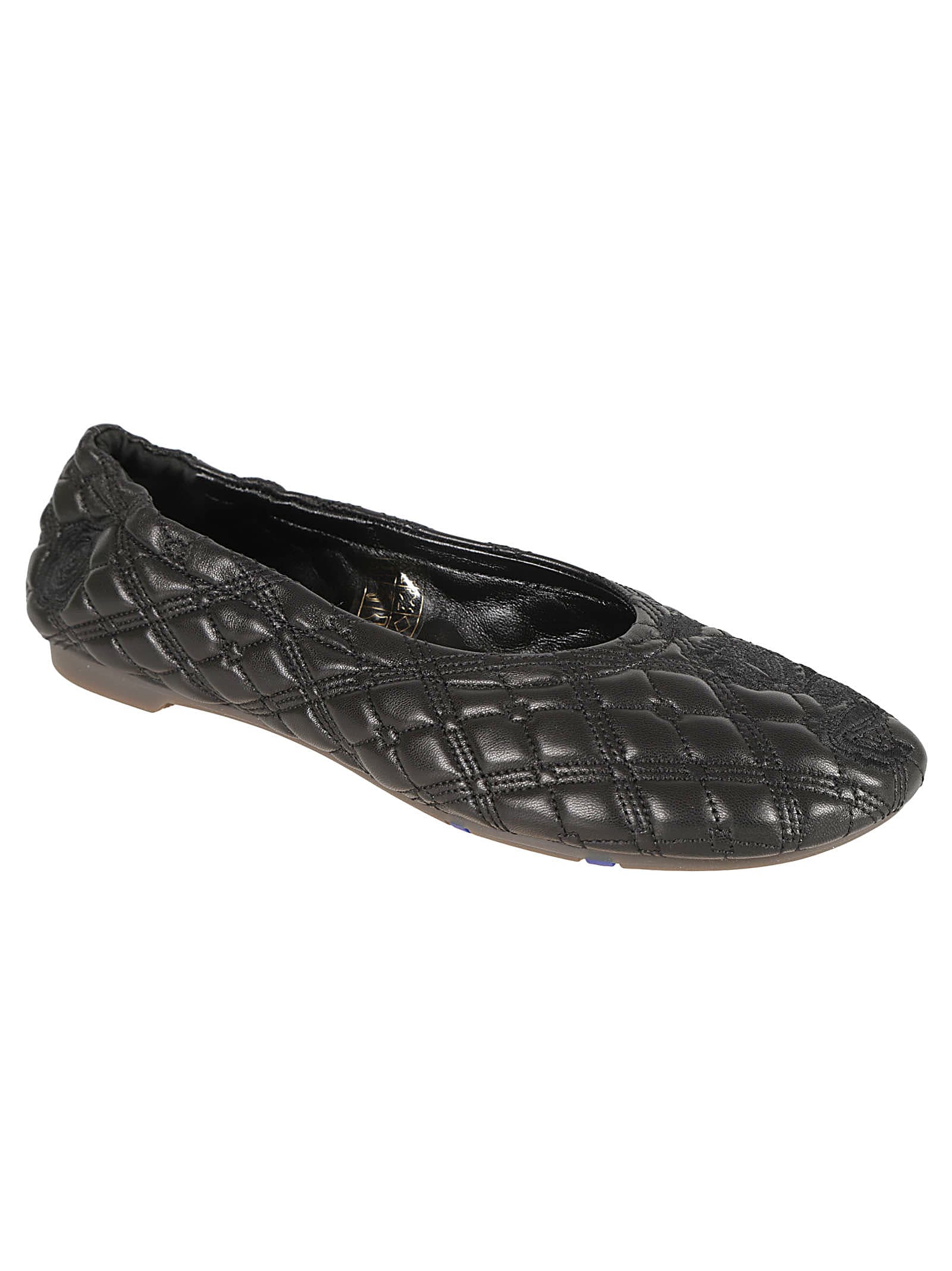 Shop Burberry Sadler Ballerinas In Black