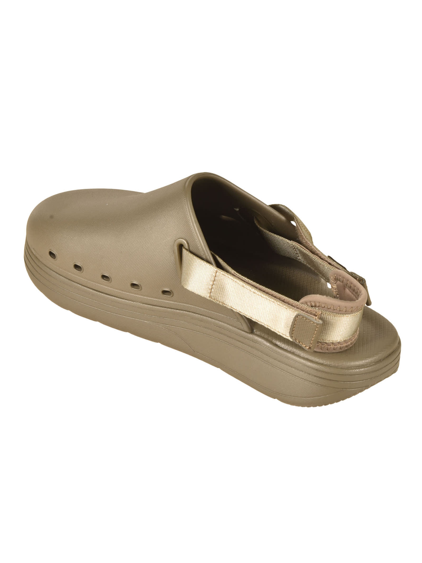 Suicoke Plain Slingback Sandals In Olive