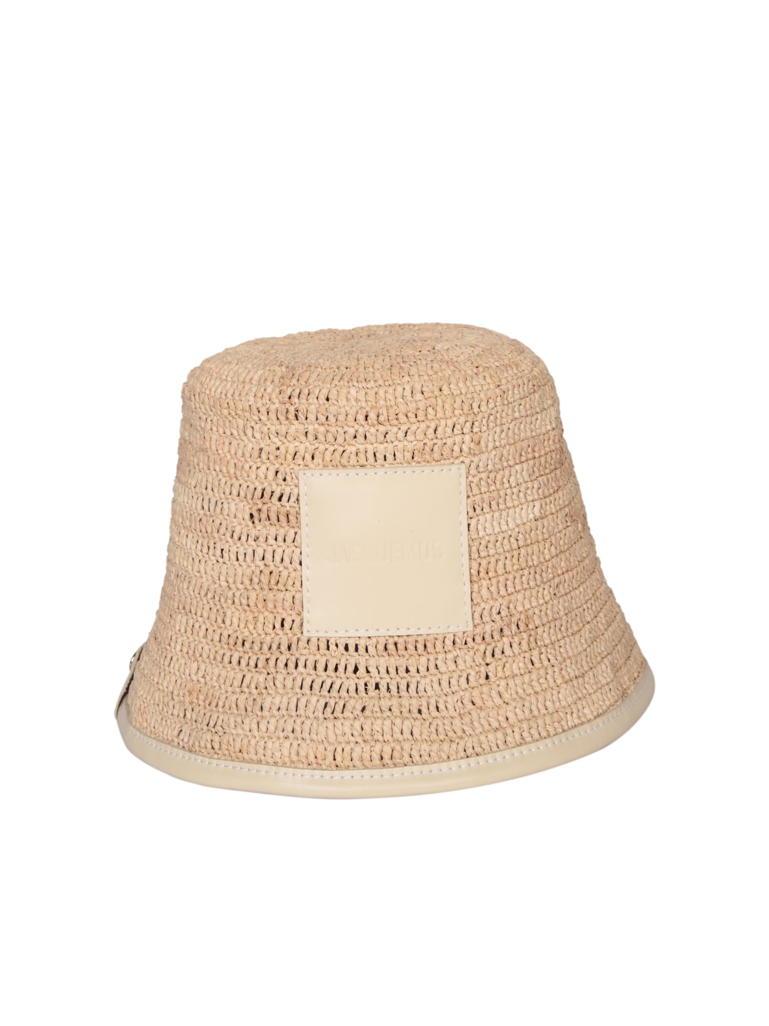 Shop Jacquemus Le Bob Soli Ivory Hat In White