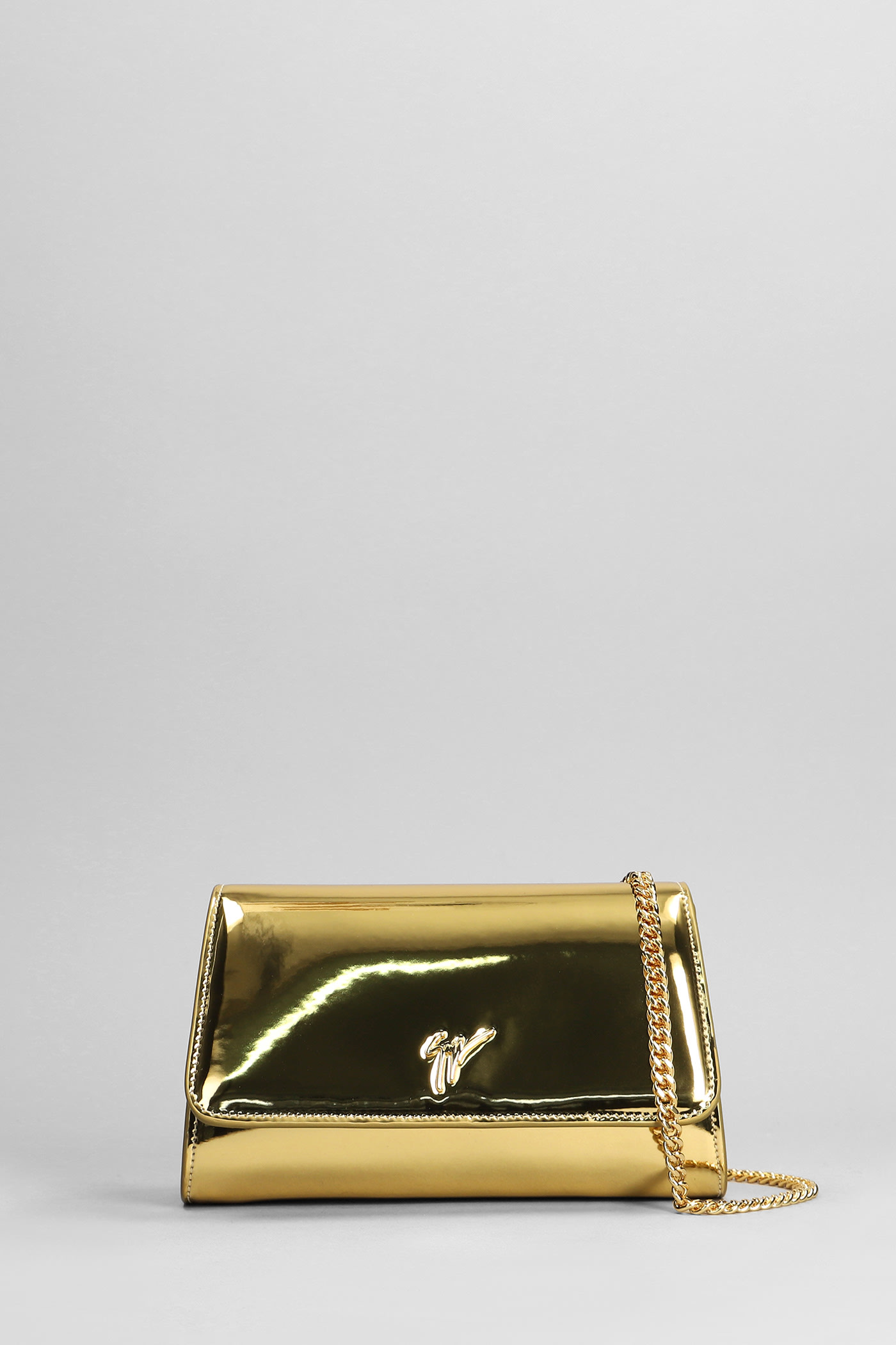 Cleopatra Clutch In Gold Leather