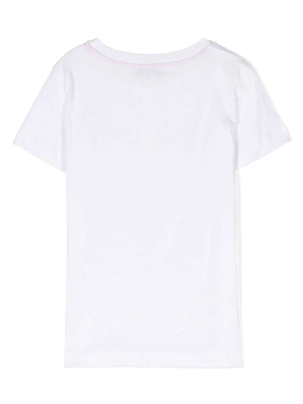 Shop Missoni White T-shirt With Dregrad Hinestone Logo