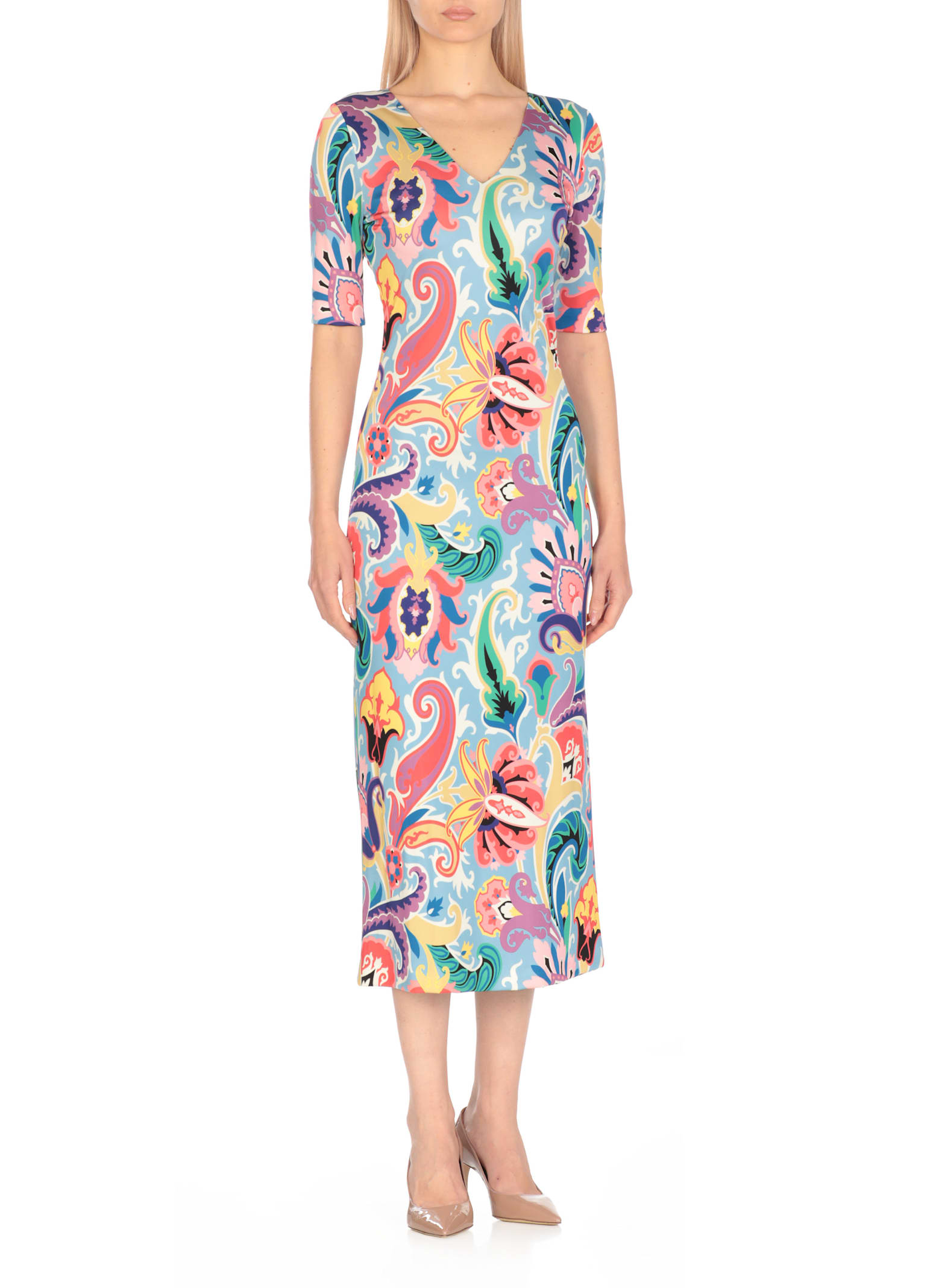 Etro Viscose Dress In Multicolour