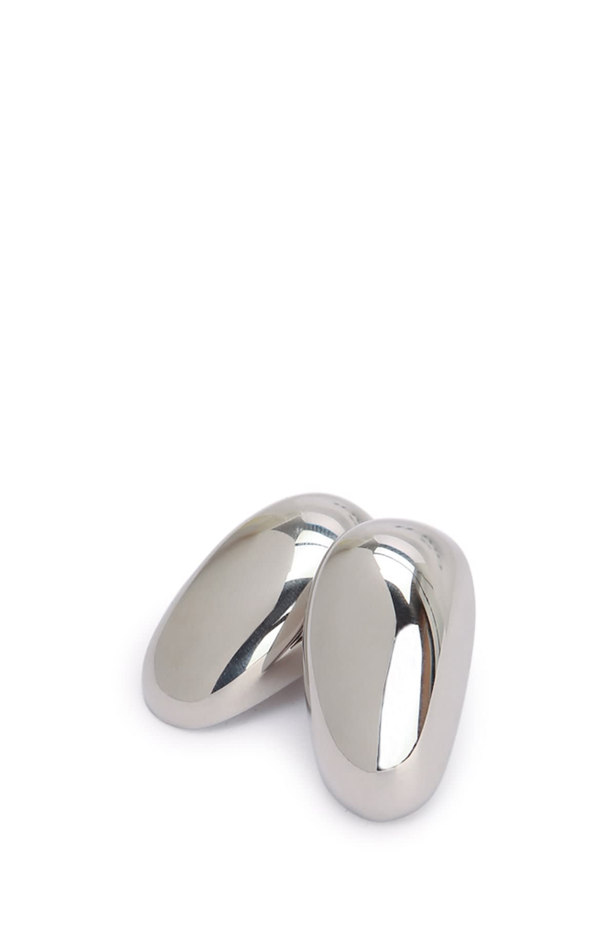 Jacquemus Les Boucles Curvo In Silver