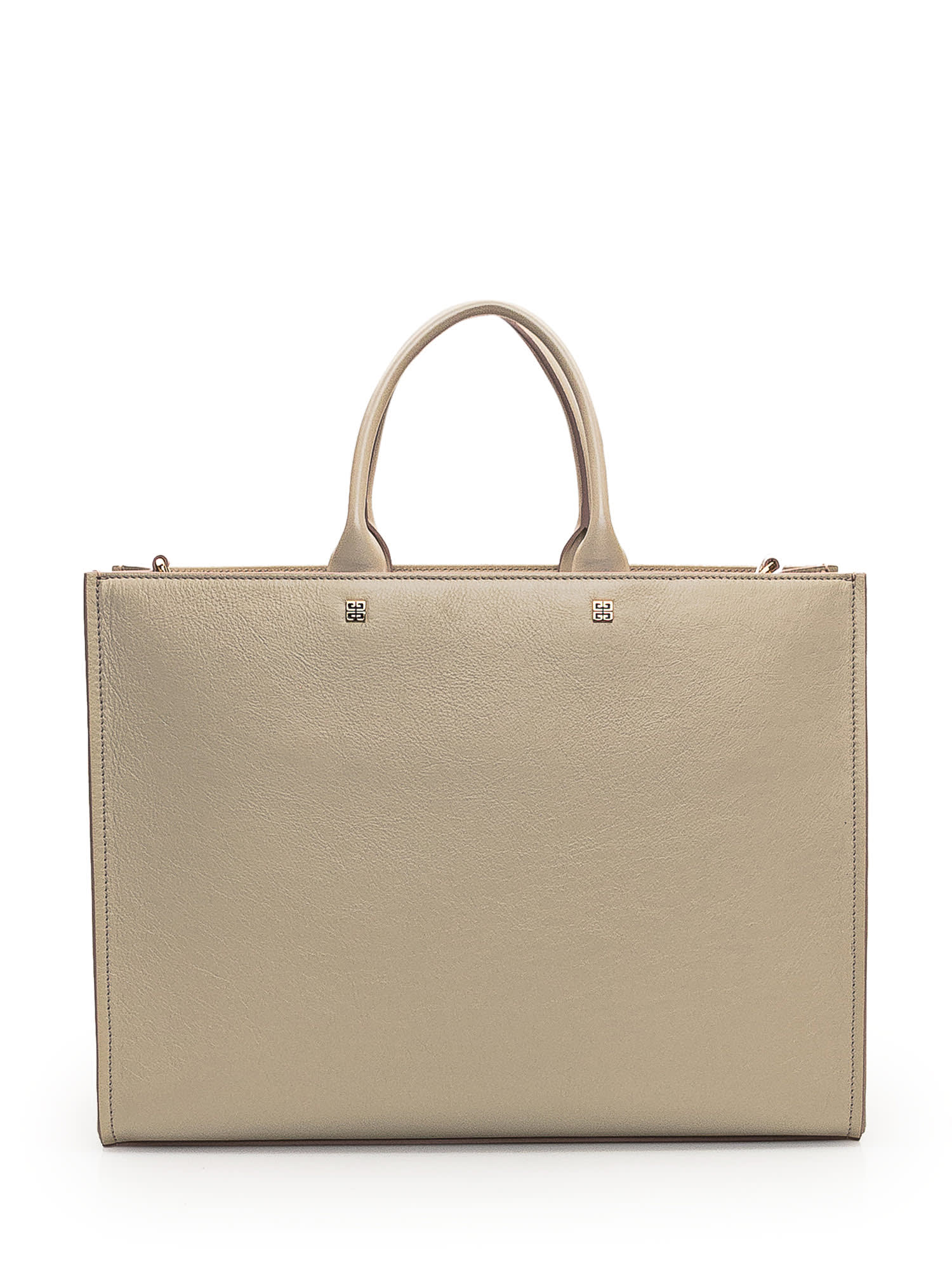 Shop Givenchy G-tote Medium Bag In Beige
