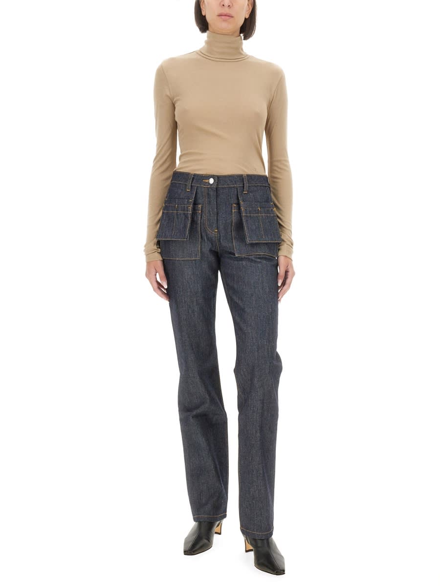 Helmut Lang Slim Fit T-shirt In Beige
