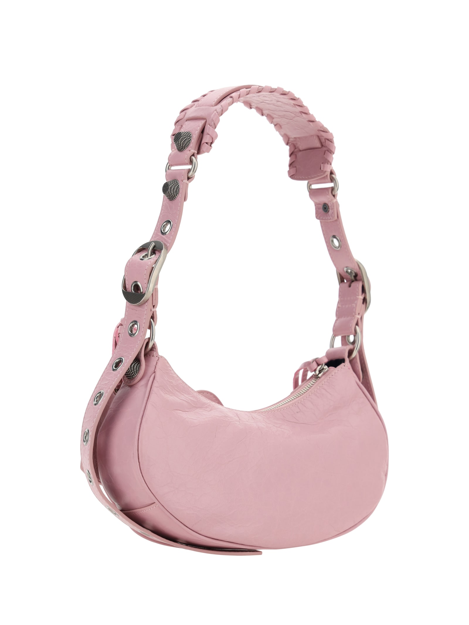 Shop Balenciaga Le Cagole Shoulder Bag In Powder Pink