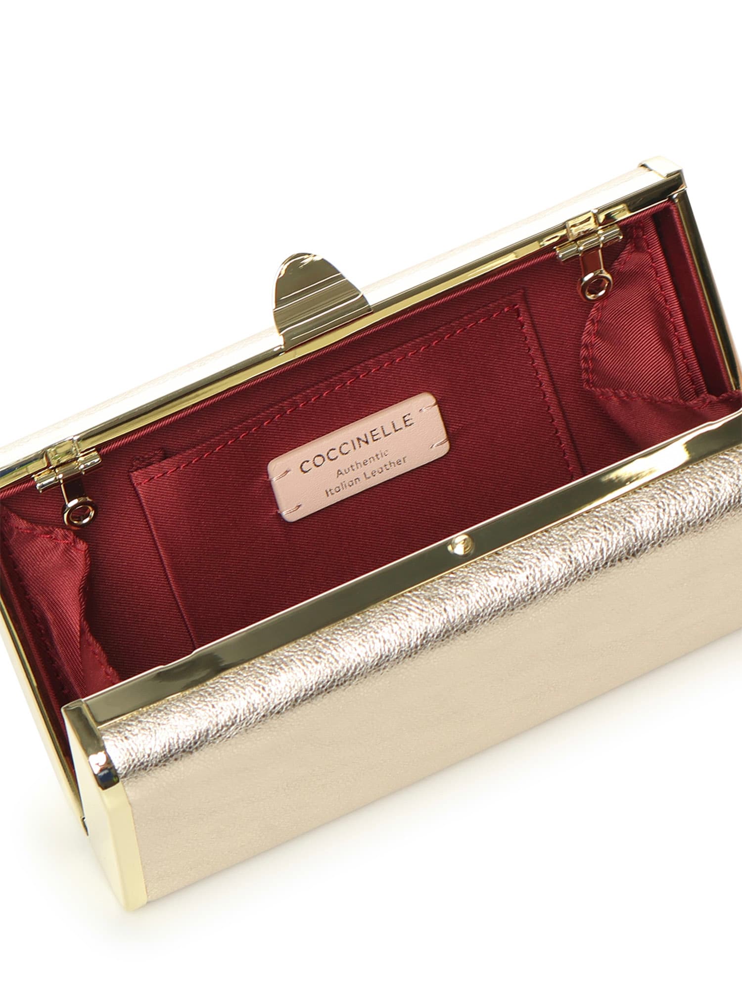 Coccinelle Liv Small Shoulder Bag In Gold