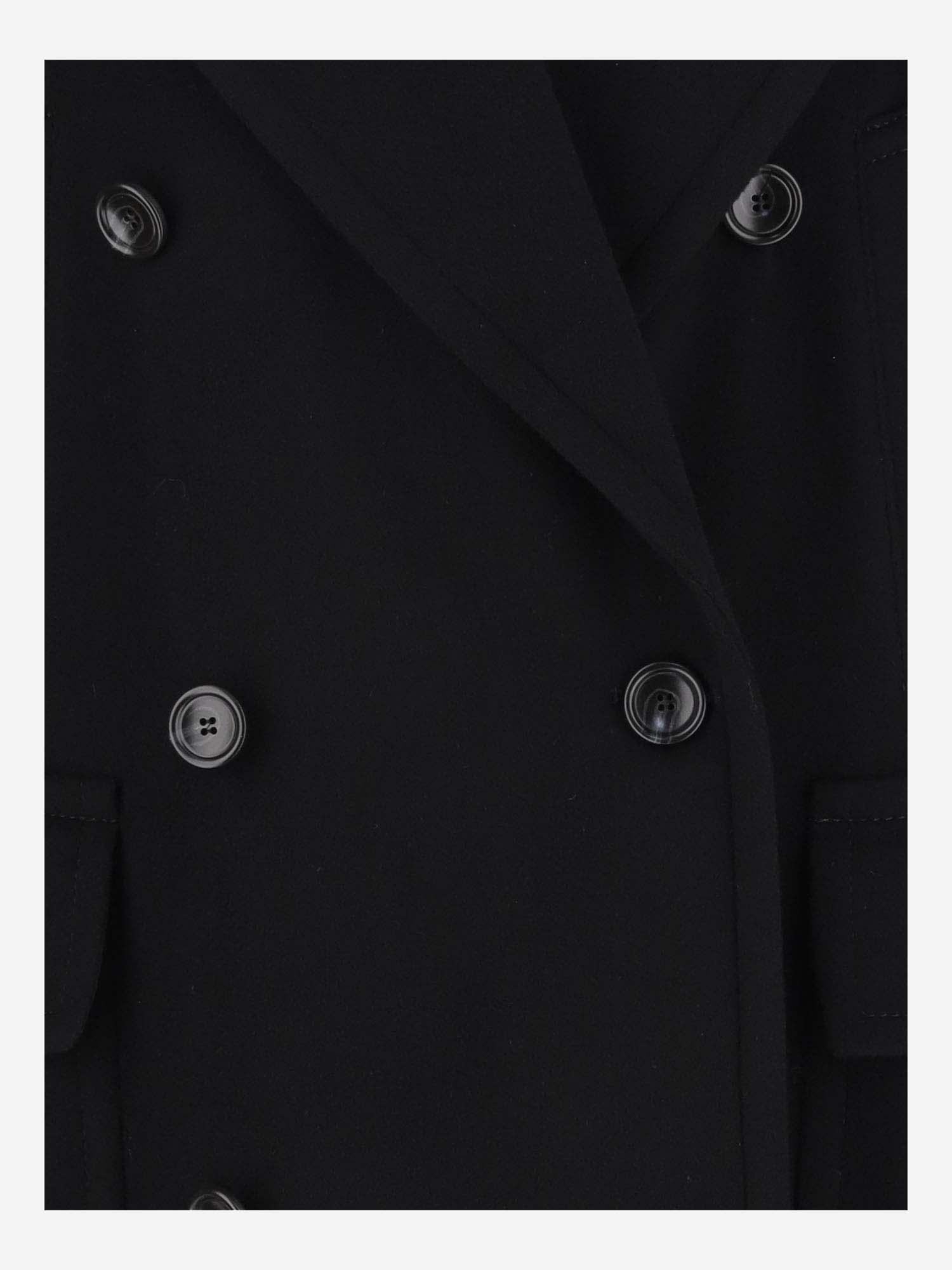 Shop Tagliatore Wool And Cashmere Coat In Black