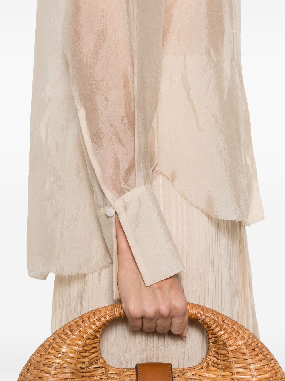 Forte Forte Organze Shirt In Nude