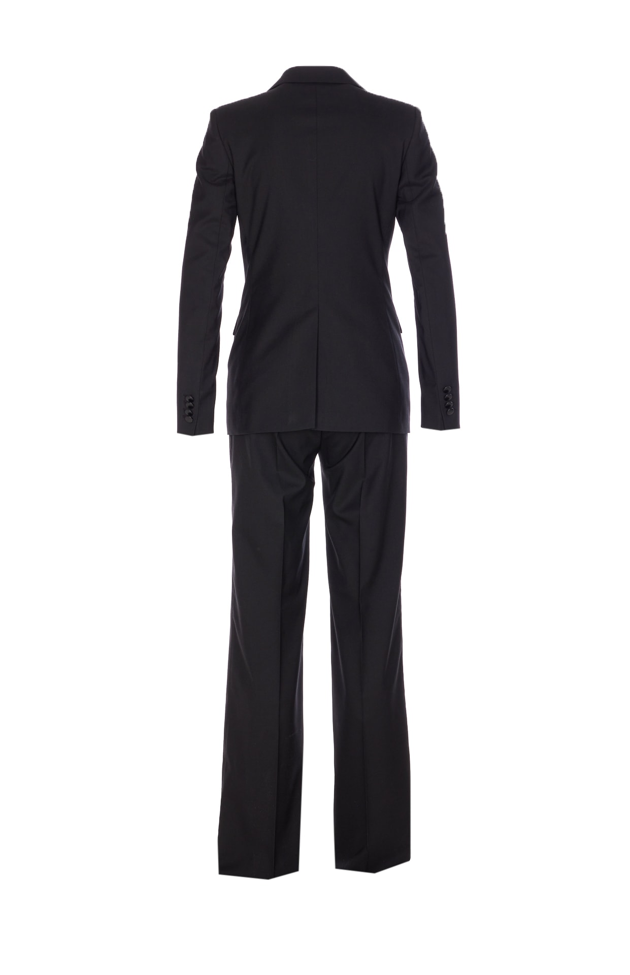 Tagliatore Notched Lapel Jacket Long Sleeves Pockets In Black