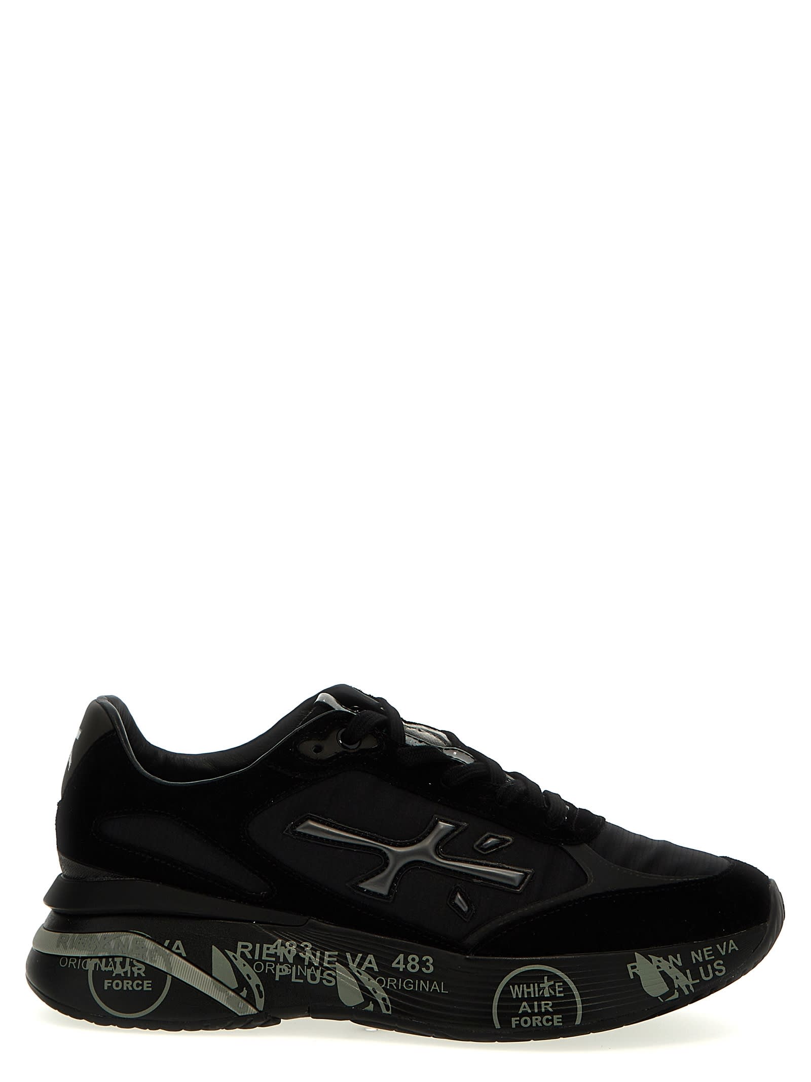 Shop Premiata Moerun Sneakers In Nero